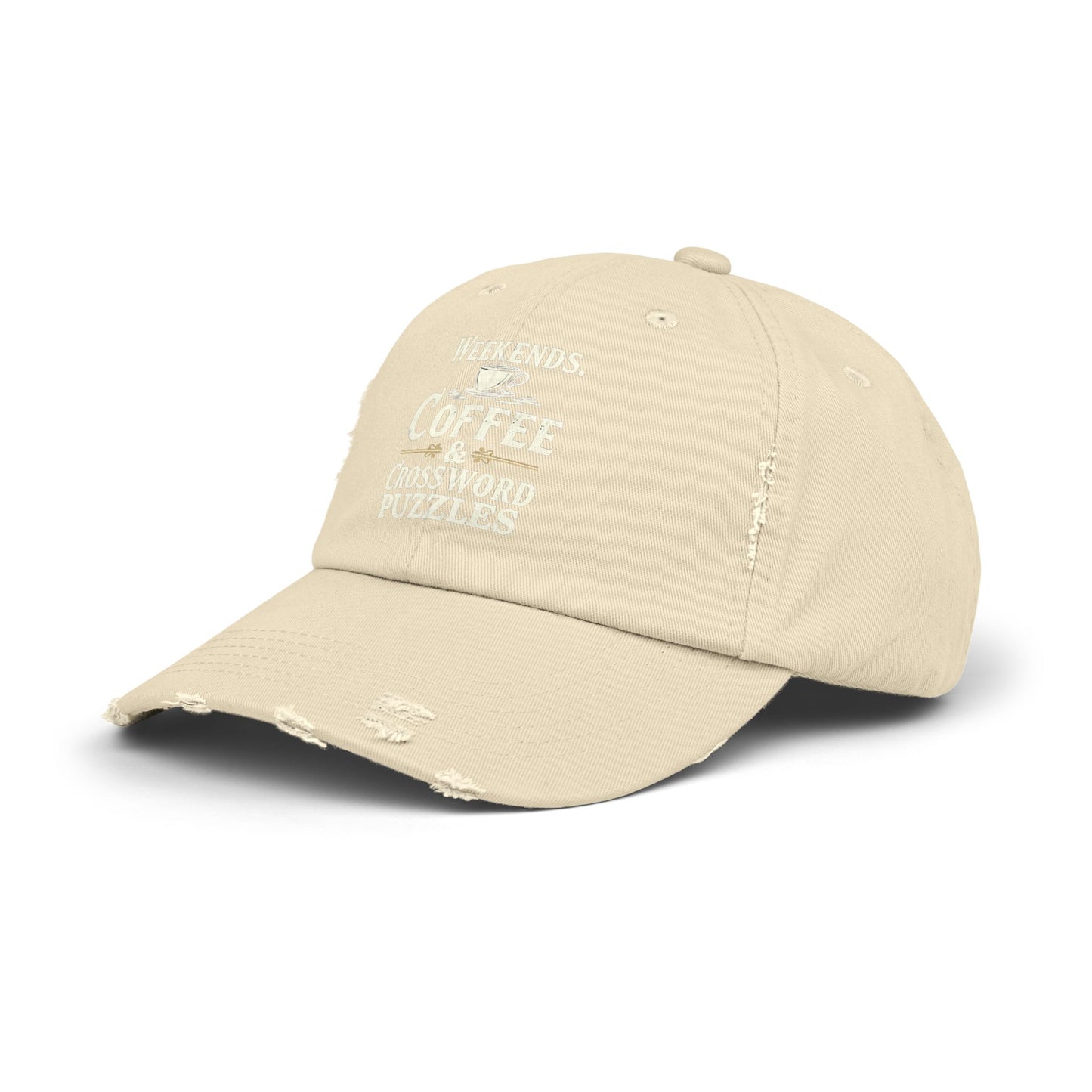 Weekends Coffee And Crossword Puzzles Enthusiast Cap