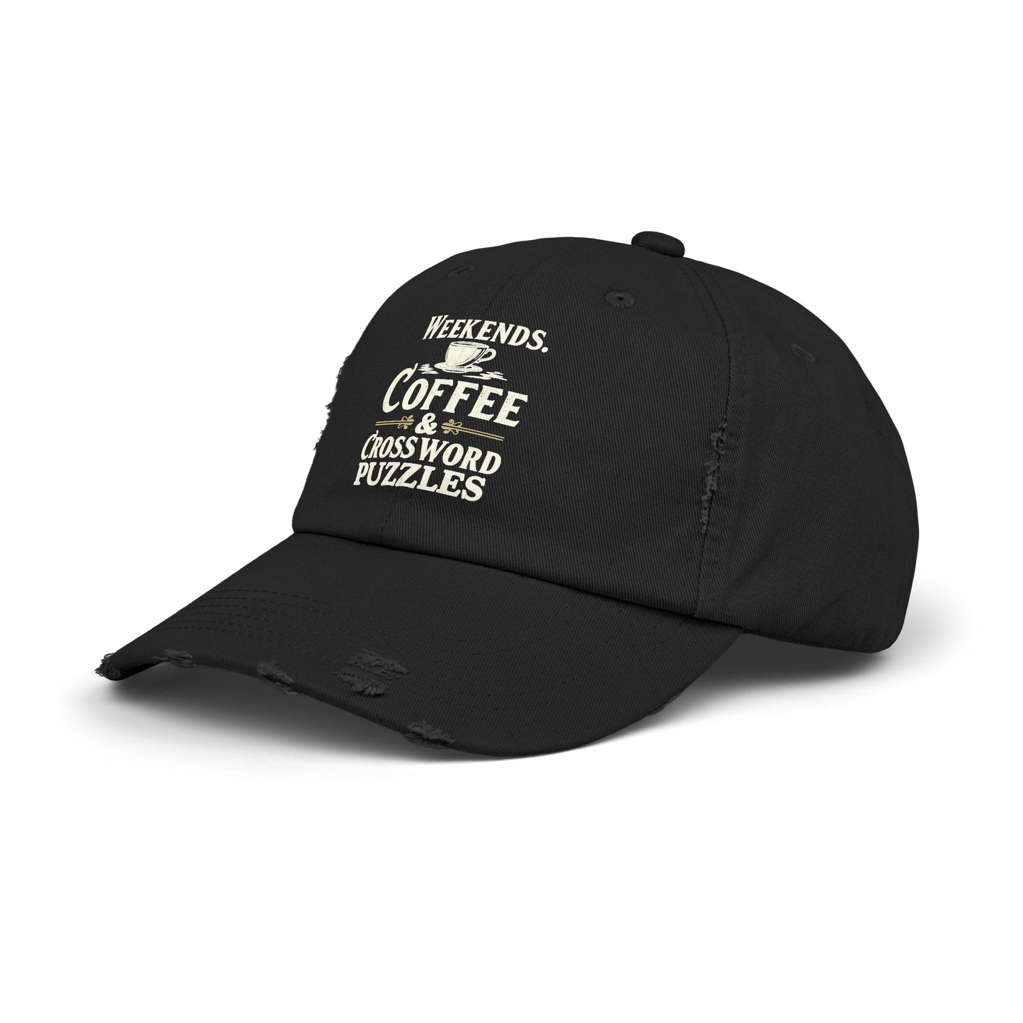 Weekends Coffee And Crossword Puzzles Enthusiast Cap