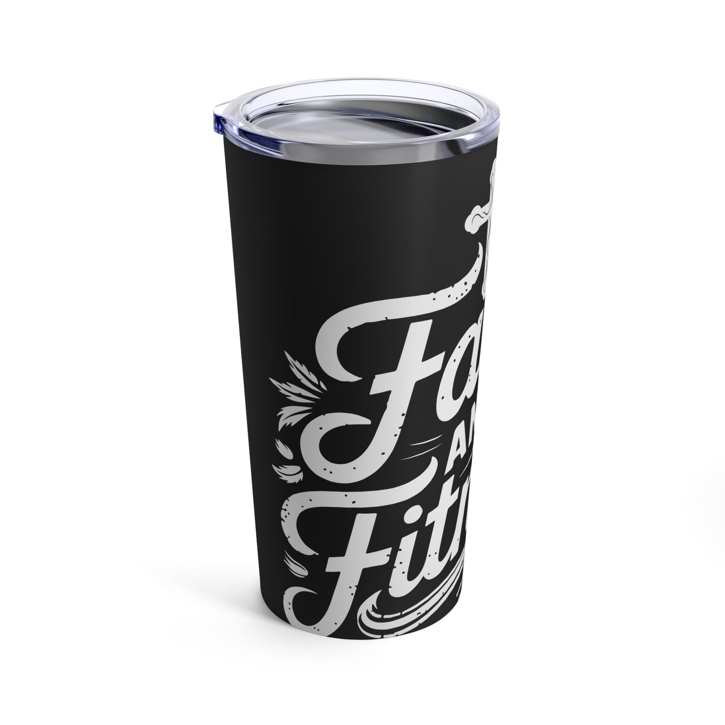 Faith And Fitness Motivational Design for Spiritual Athletes Tumbler