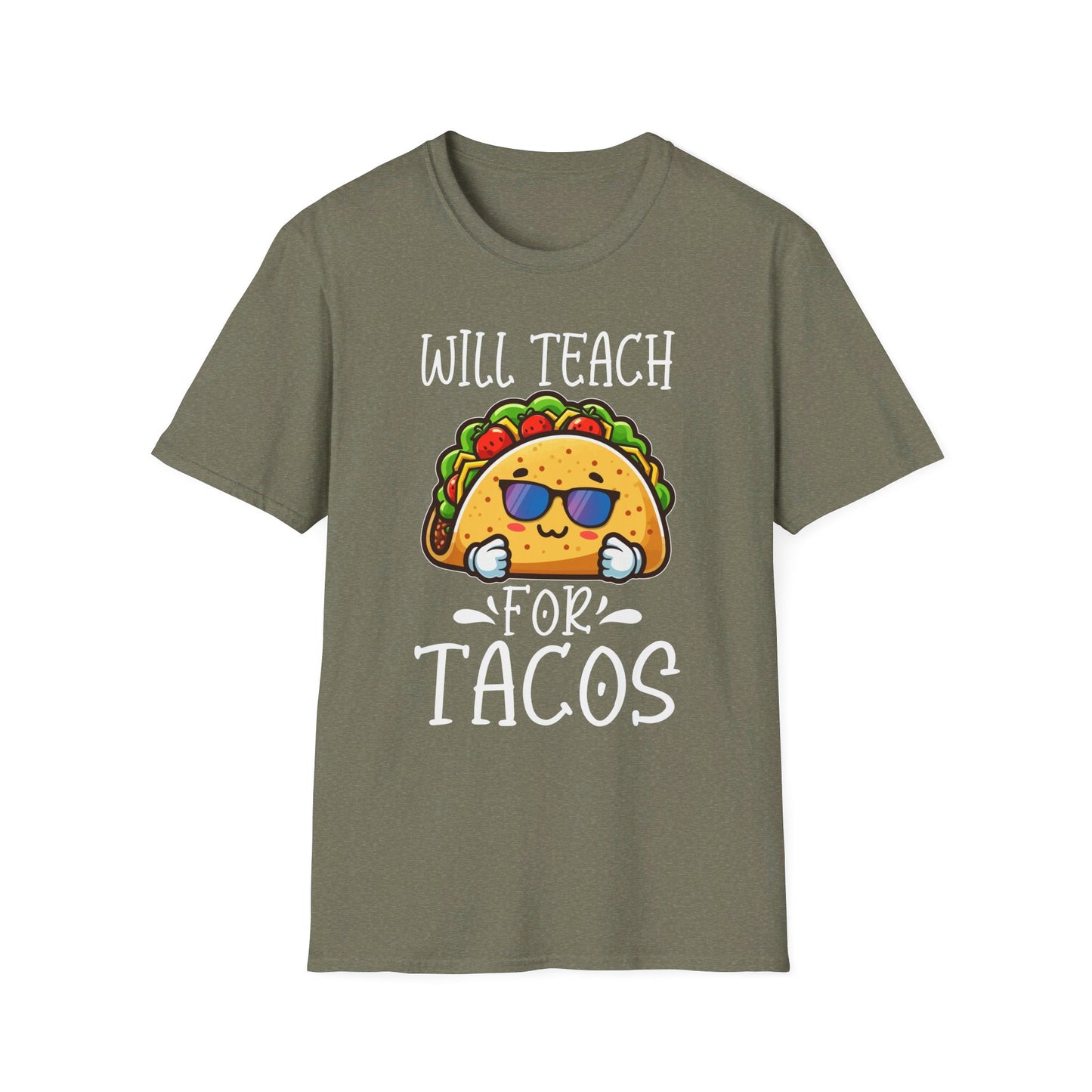 Will Teach For Tacos - Fun and Quirky Taco Lover Design T-Shirt