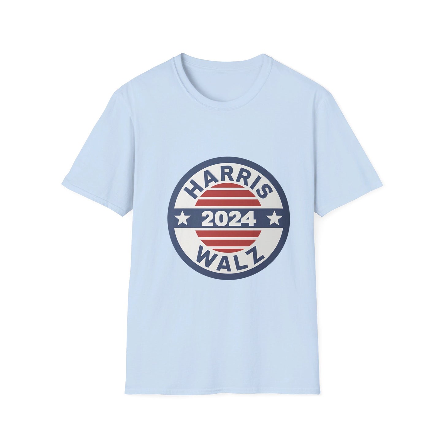 Harris Walz 2024 Retro Circular Election T-Shirt