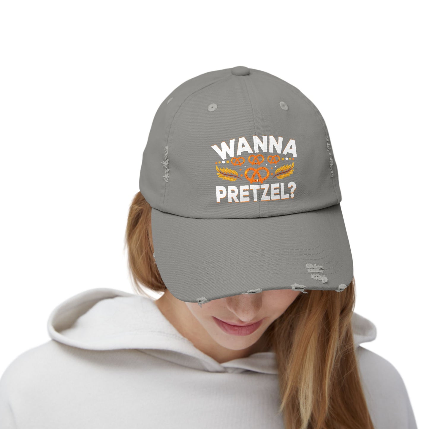 Wanna Pretzel? Fun Snack Lover's Delight Cap