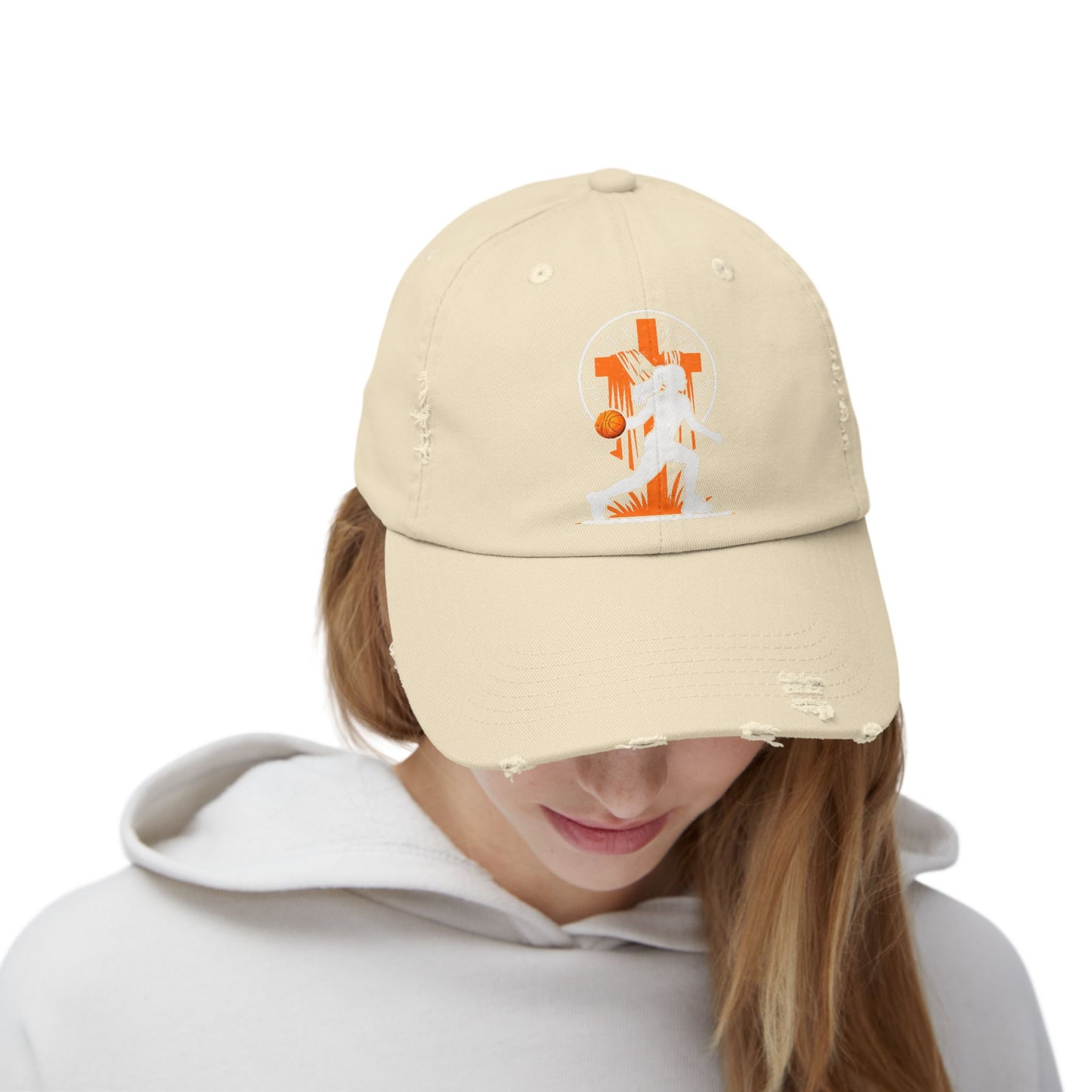 This Girl Runs on Jesus and Basketball Faith Sports Cap