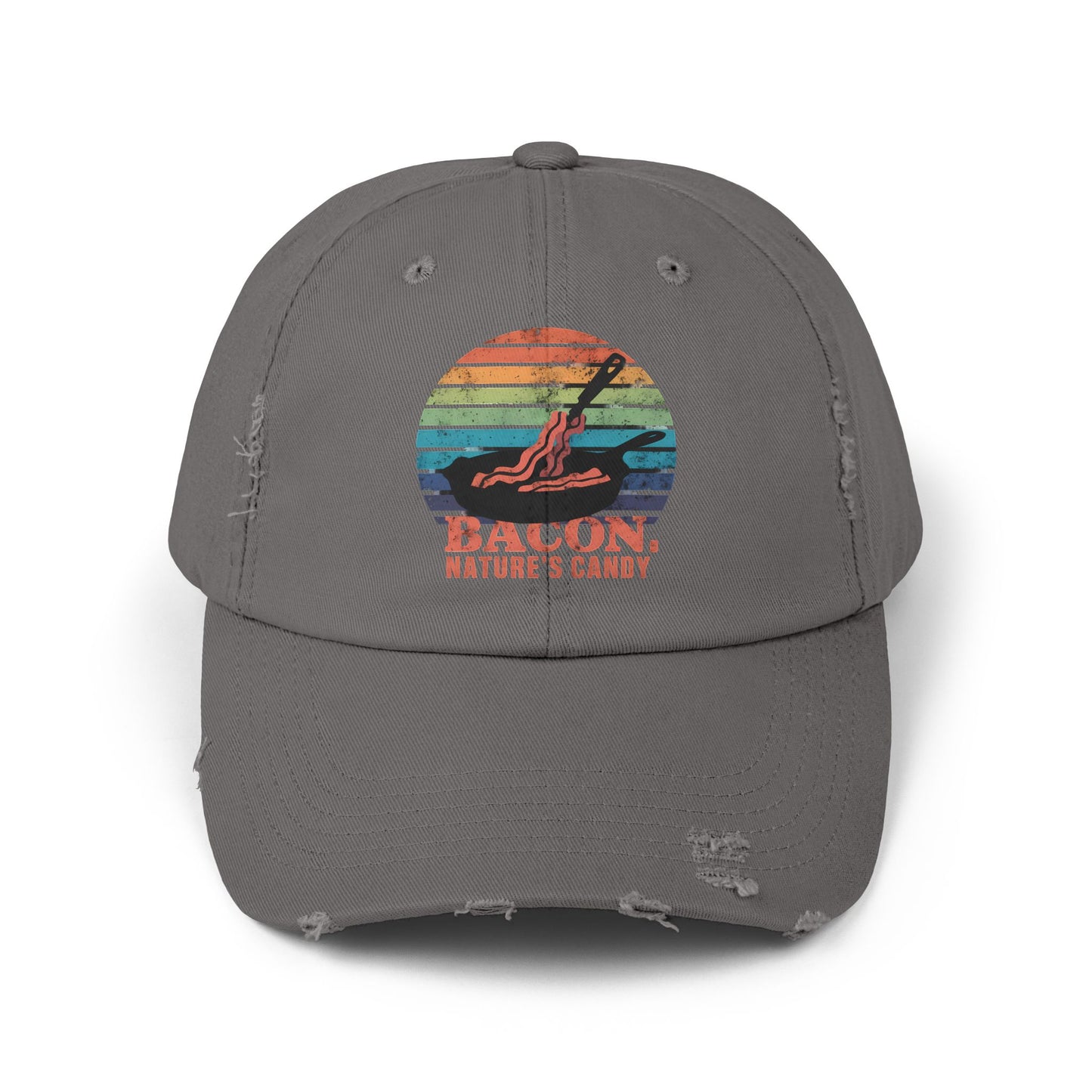 Bacon Nature's Candy Retro Style Humor Cap