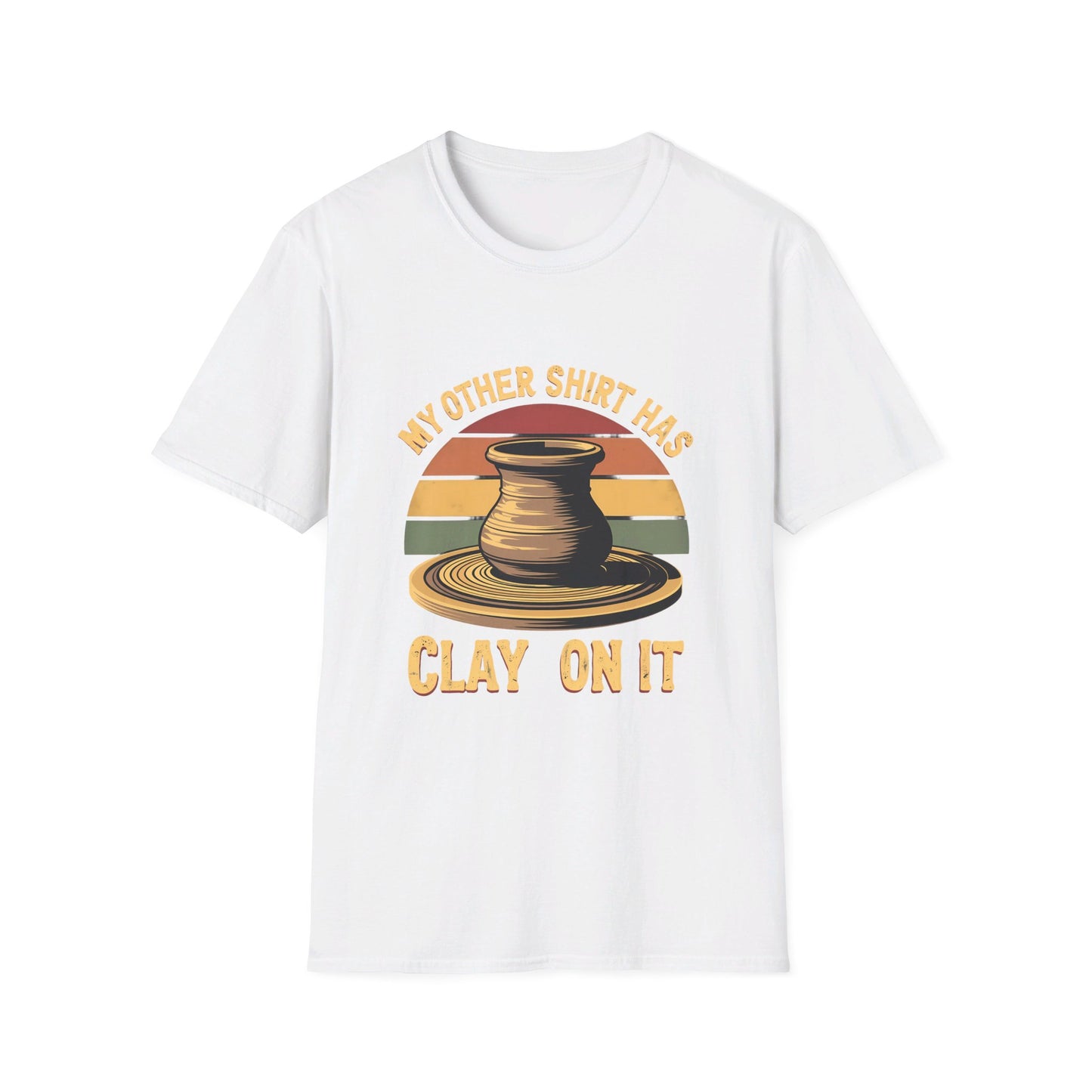 My Other Shirt Has Clay On It Pottery Wheel Retro T-Shirt