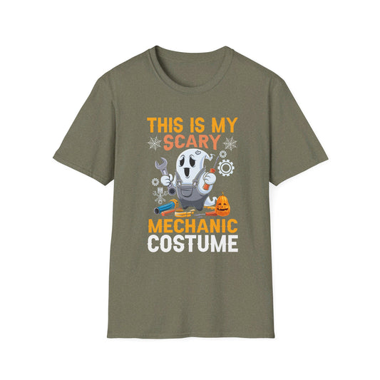 This Is My Scary Mechanic Costume - Halloween Ghost Mechanic T-Shirt