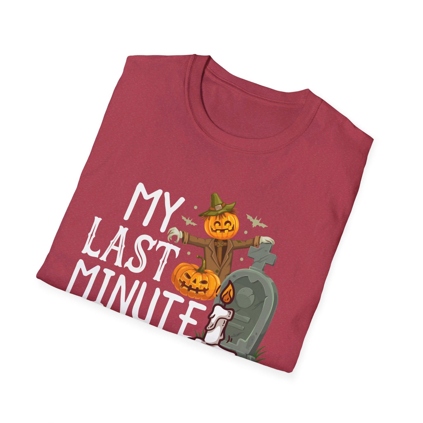 My Last Minute Halloween Costume - Fun Pumpkin and Tombstone Design T-Shirt