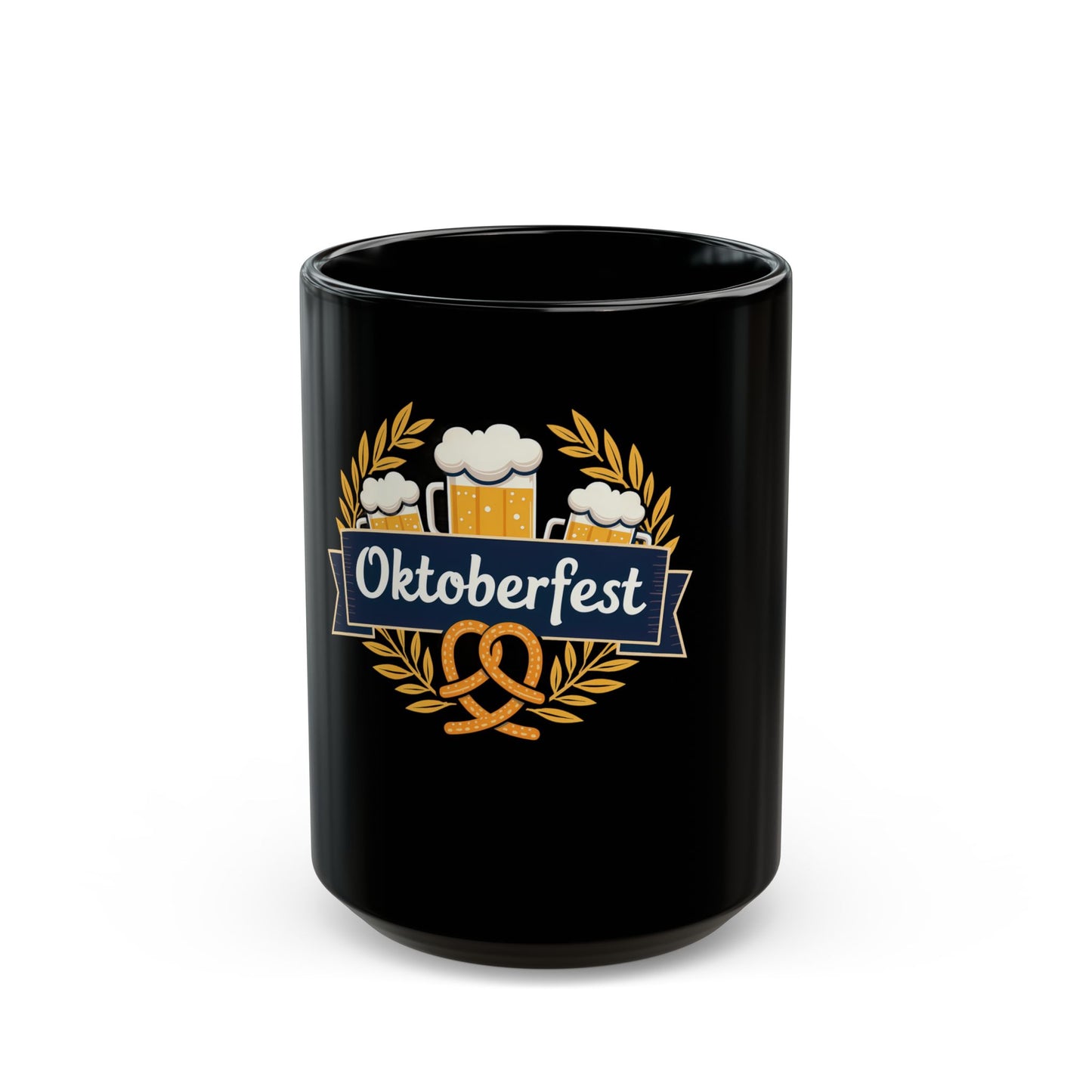 Oktoberfest Celebration with Beer and Pretzel Ceramic Mug