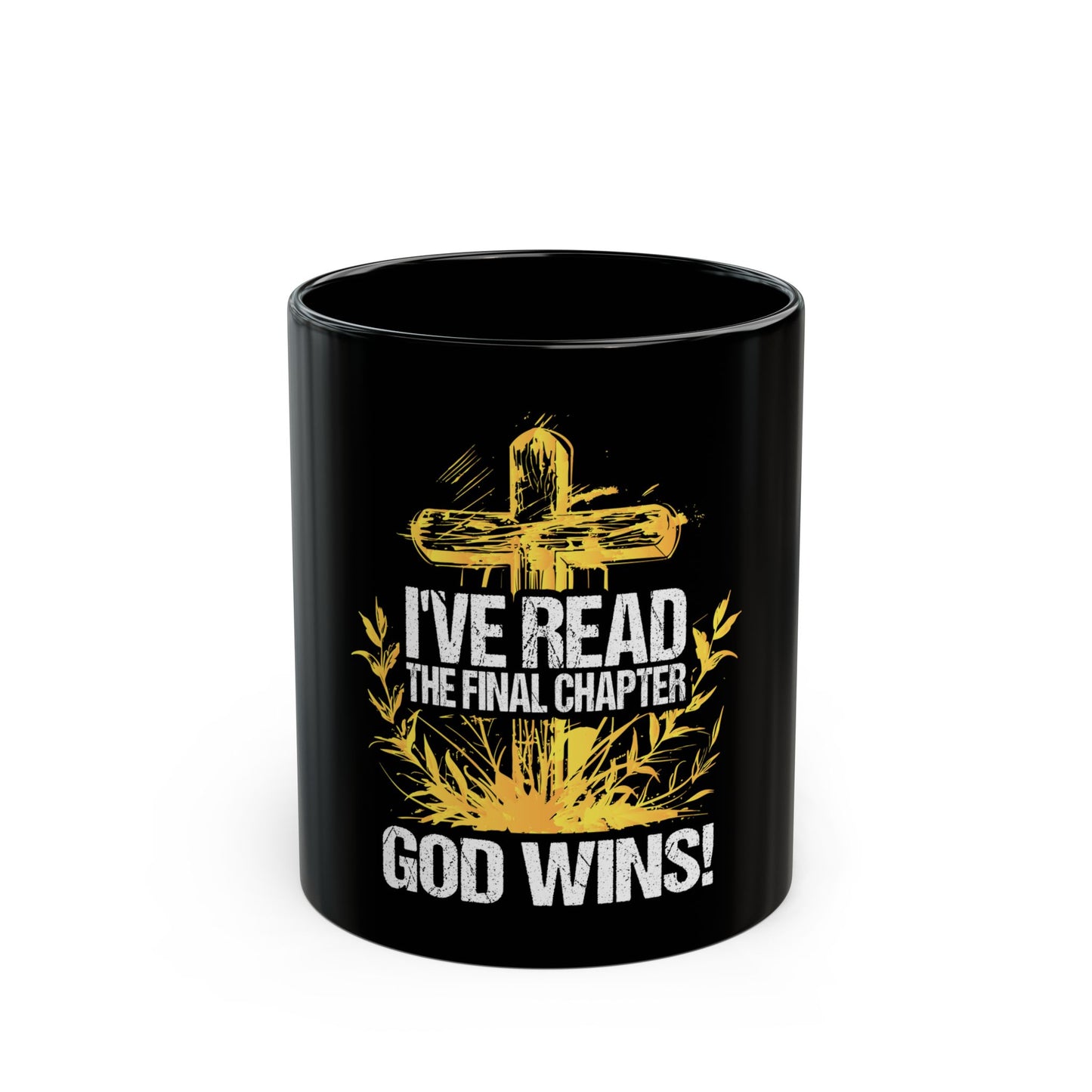 I've Read The Final Chapter God Wins Cross Design Ceramic Mug