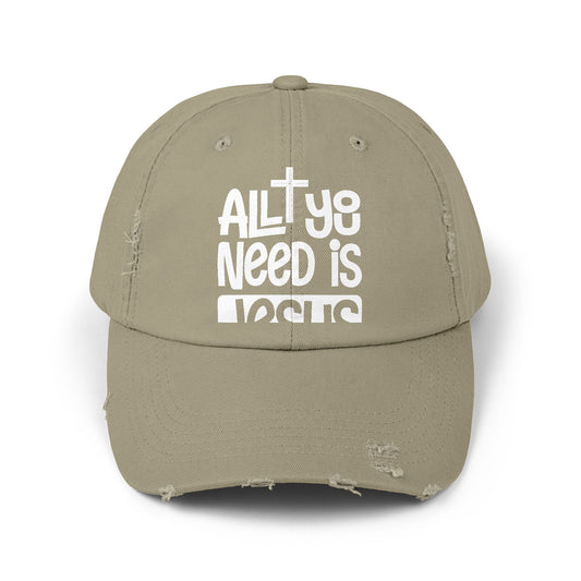 All You Need Is Jesus Inspirational Faith Statement Cap