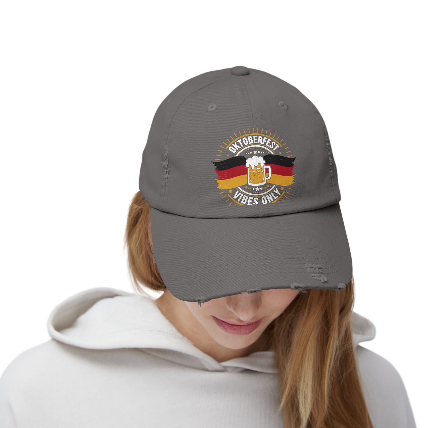 Oktoberfest Vibes Only Beer Mug and German Flag Cap