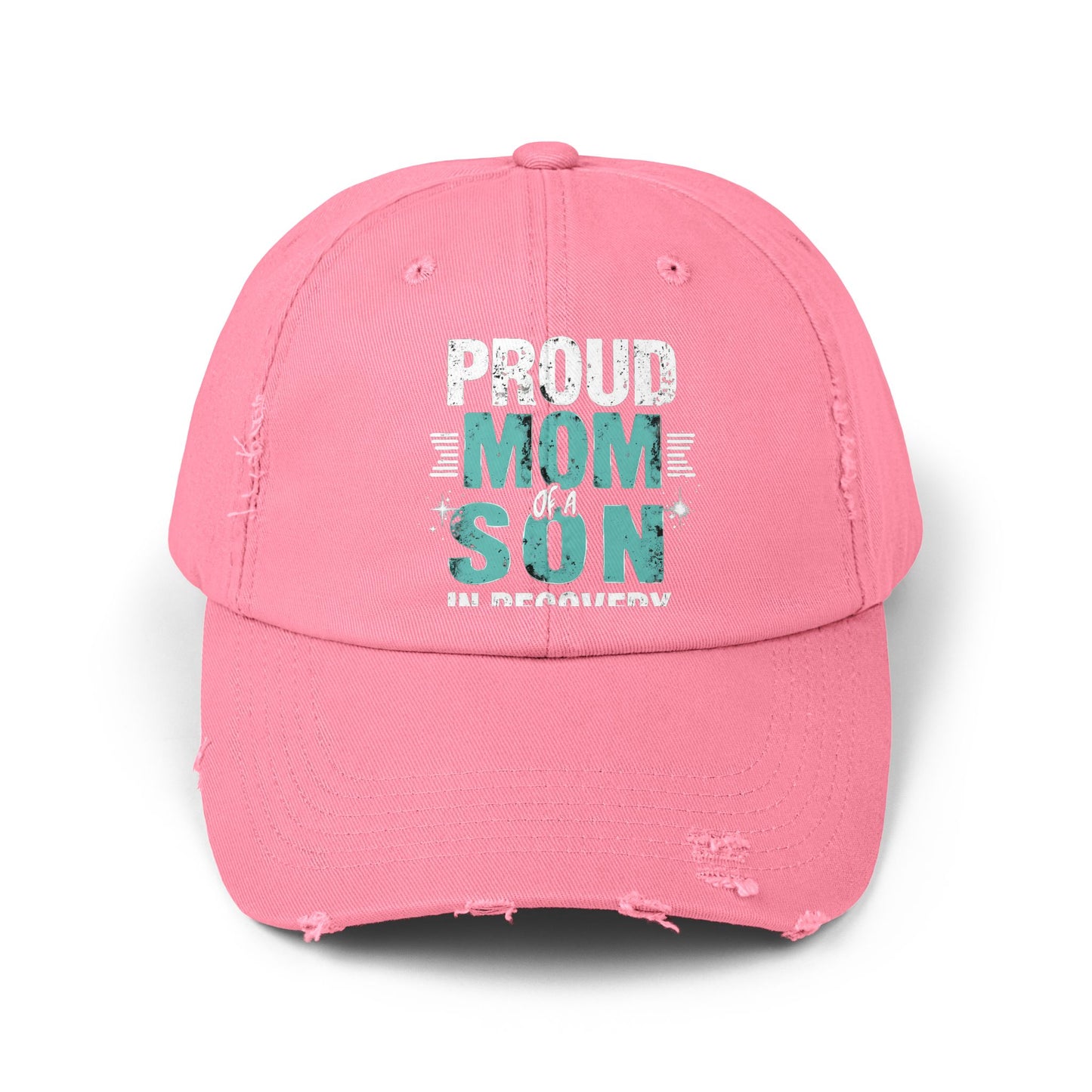 Proud Mom of a Son in Recovery Inspirational Quote Cap