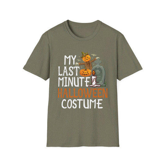 My Last Minute Halloween Costume - Fun Pumpkin and Tombstone Design T-Shirt