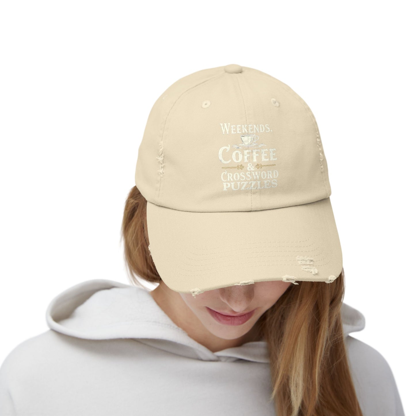 Weekends Coffee And Crossword Puzzles Enthusiast Cap