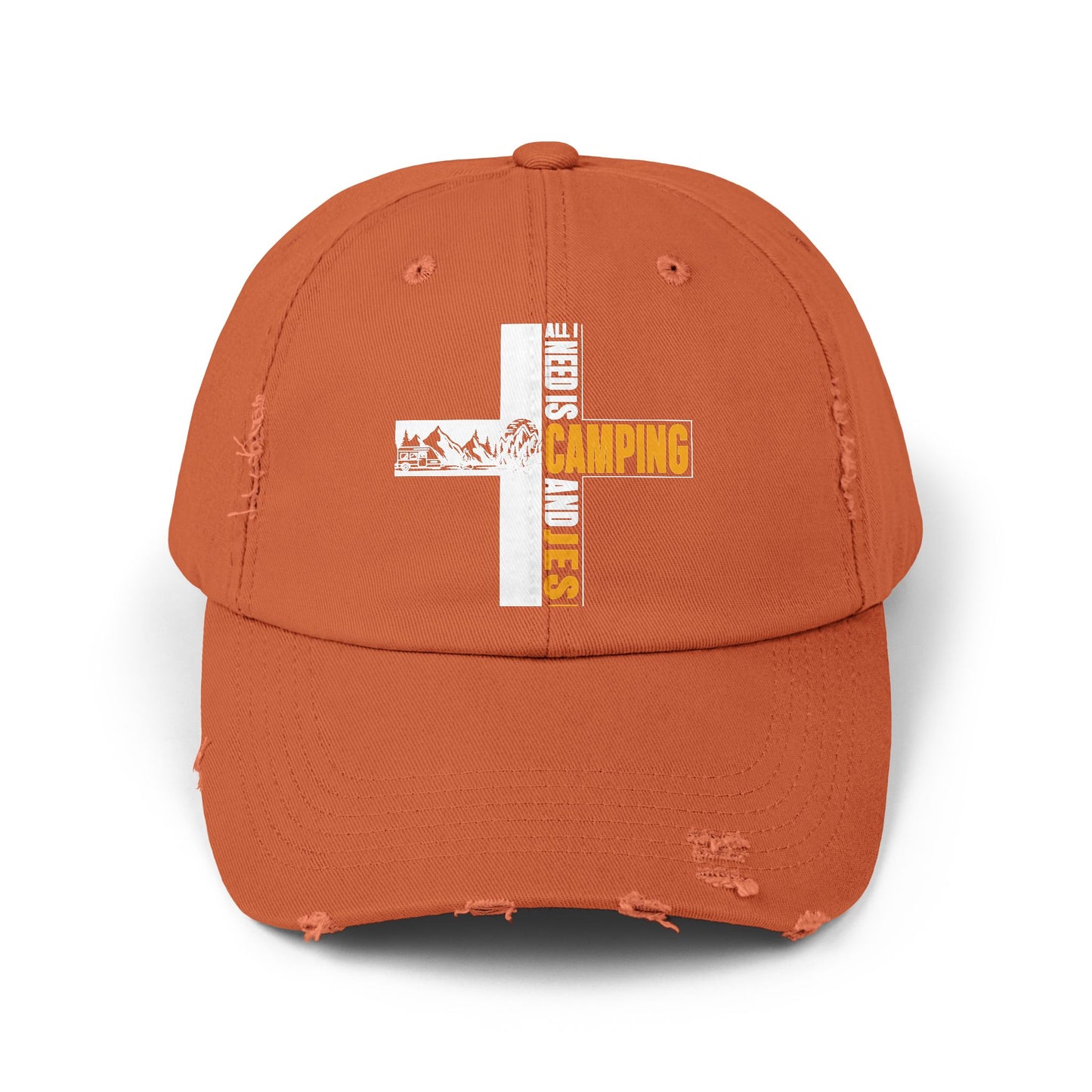 All I Need Is Camping And Jesus Inspirational Faith Cap