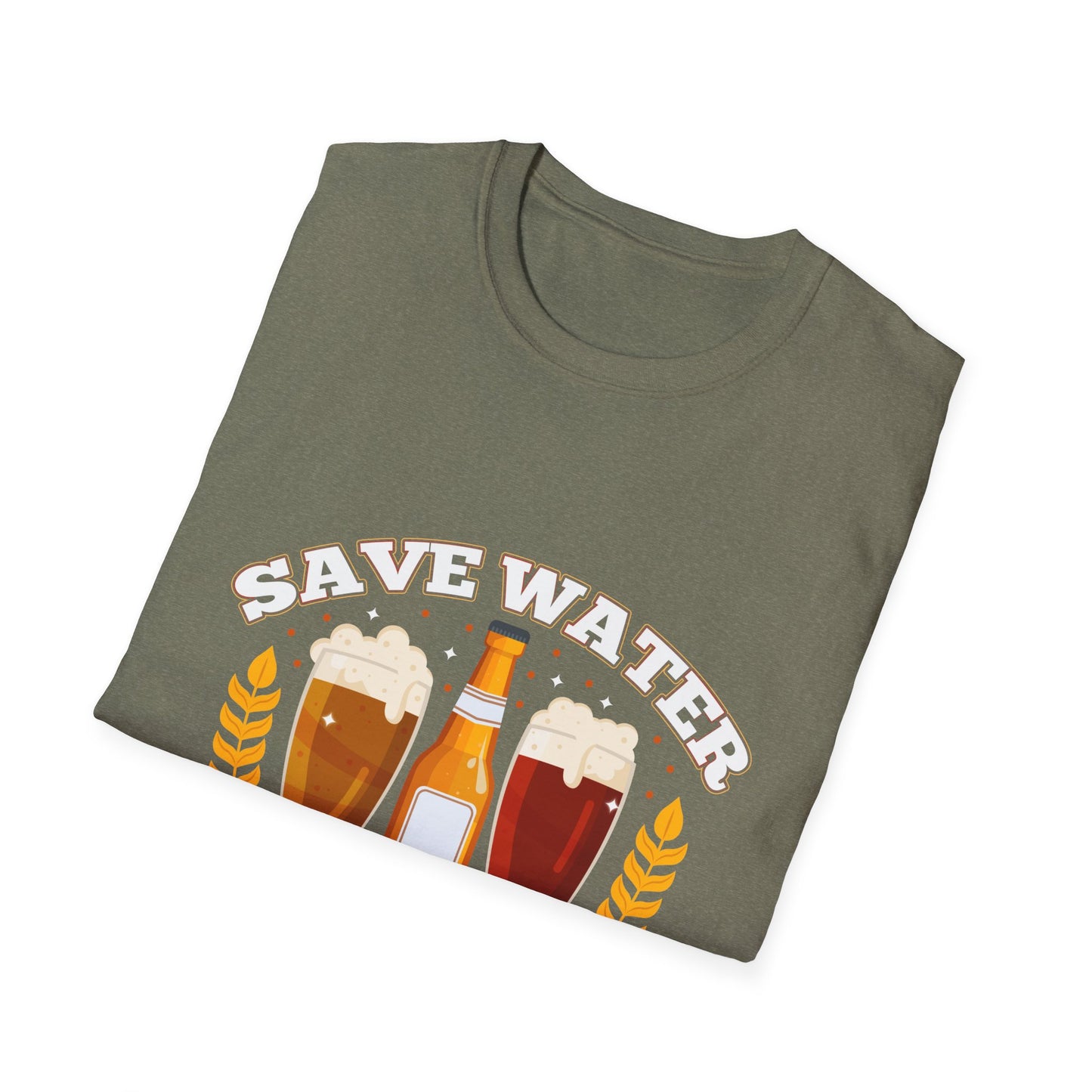 Save Water Drink Beer Funny Retro Style Beer Lovers T-Shirt