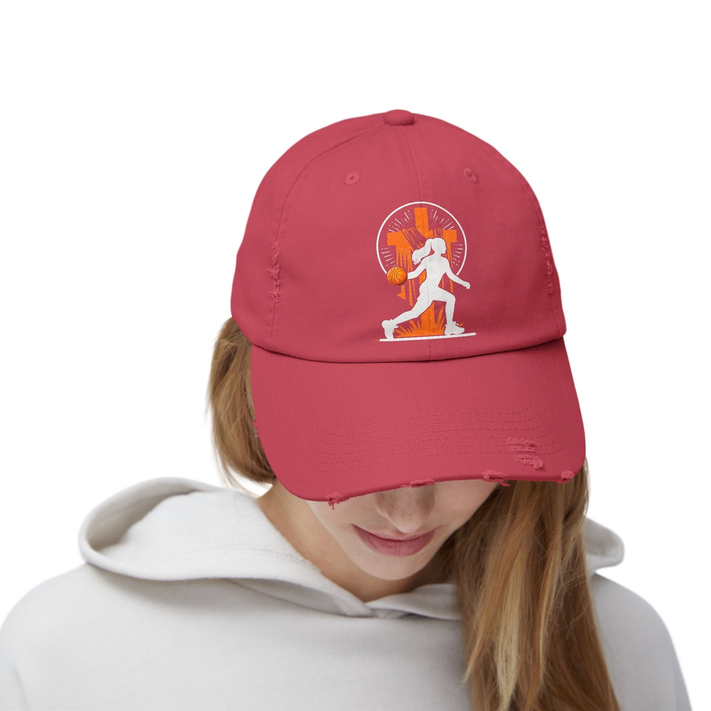 This Girl Runs on Jesus and Basketball Faith Sports Cap