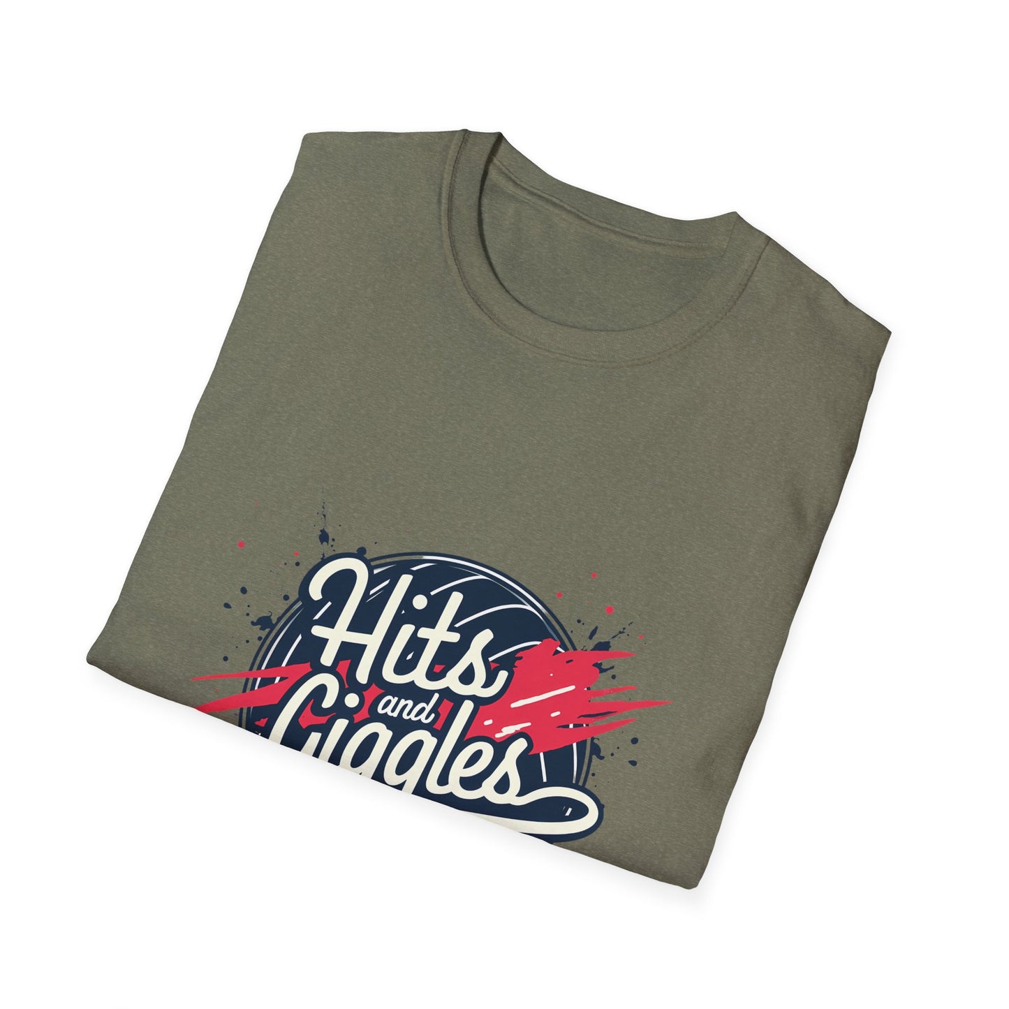 Hits And Giggles Volleyball Fun Design T-Shirt