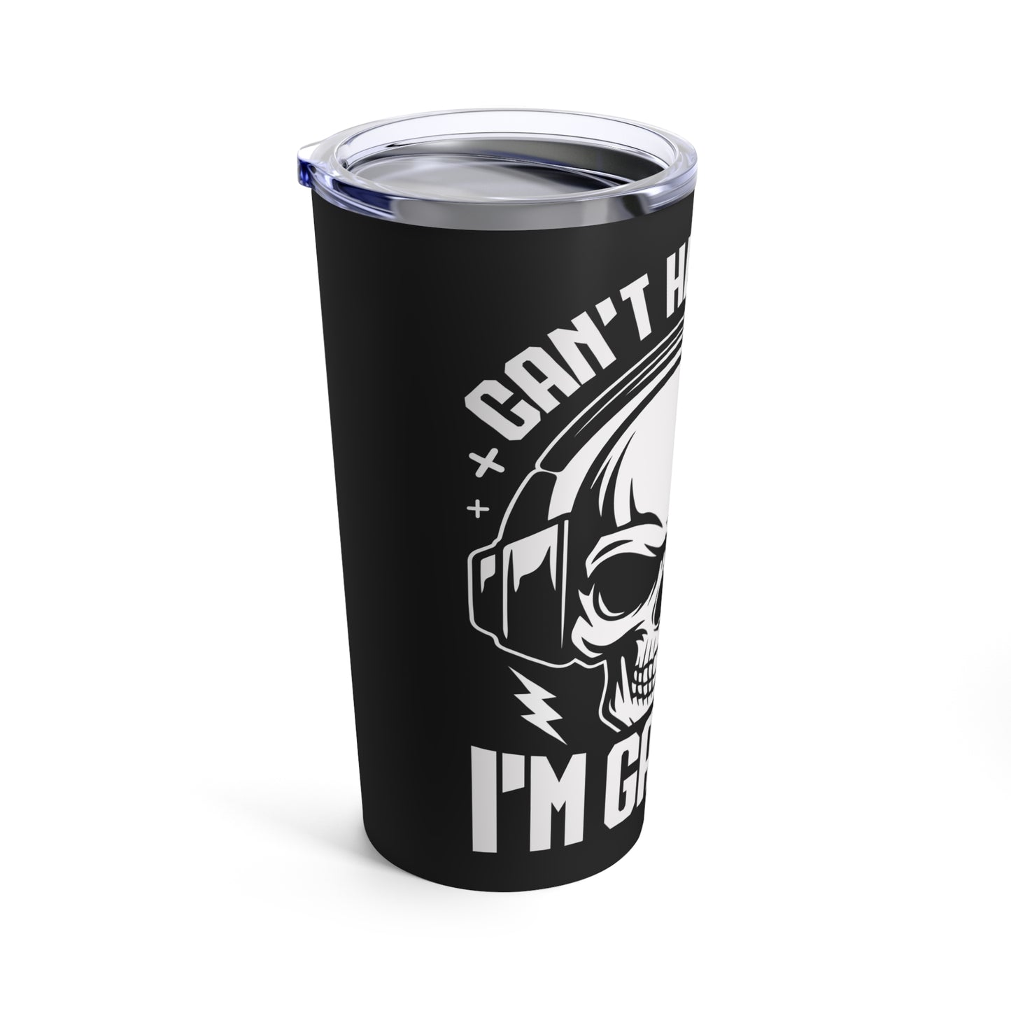 Can't Hear You I'm Gaming Skull Headphones Tumbler