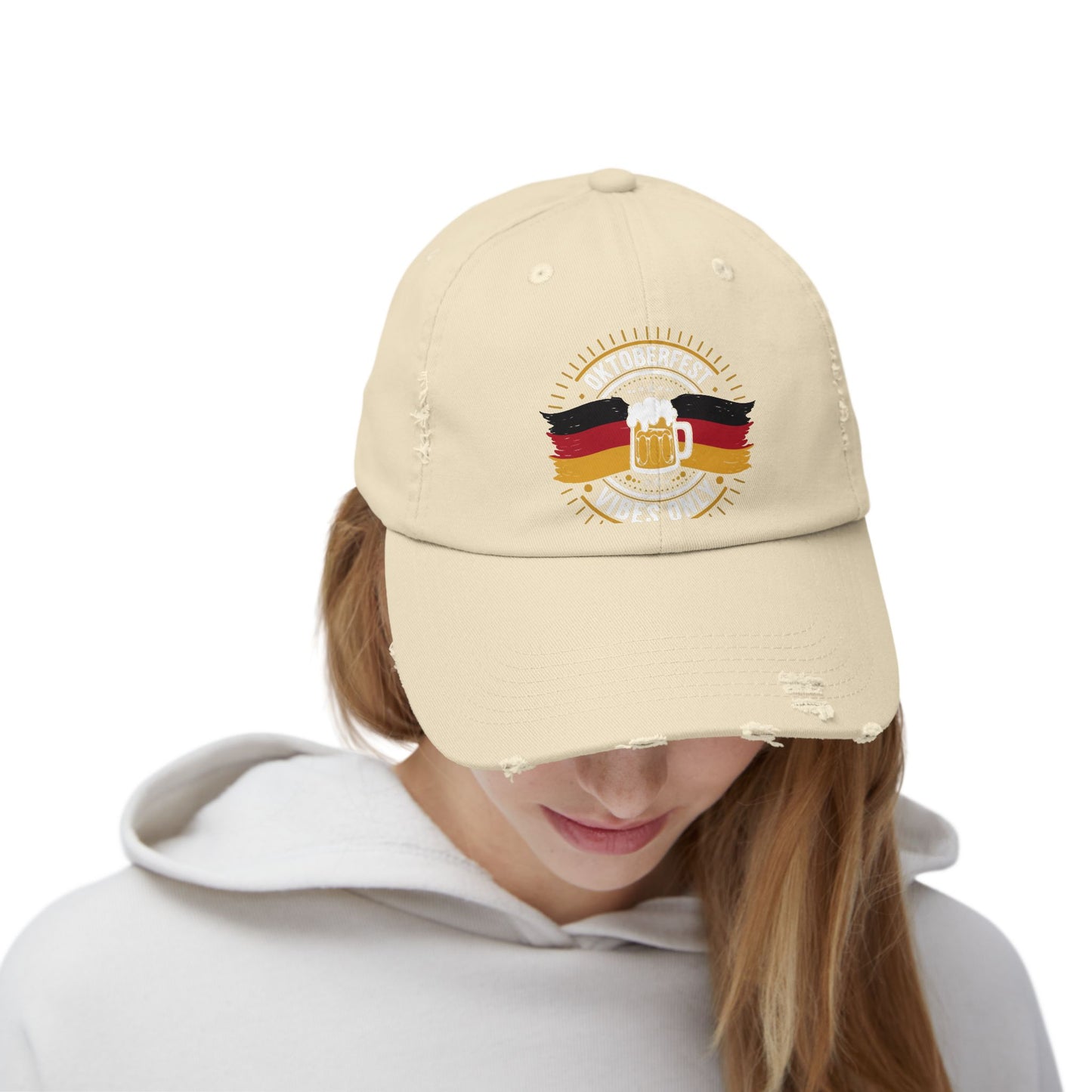 Oktoberfest Vibes Only Beer Mug and German Flag Cap