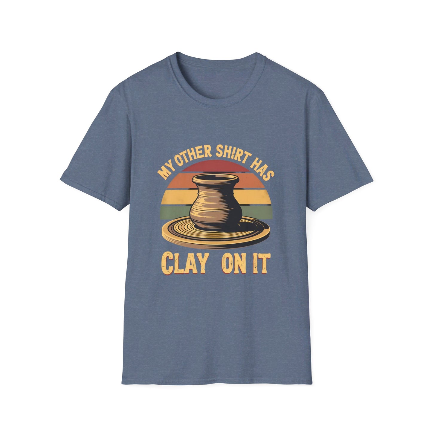 My Other Shirt Has Clay On It Pottery Wheel Retro T-Shirt