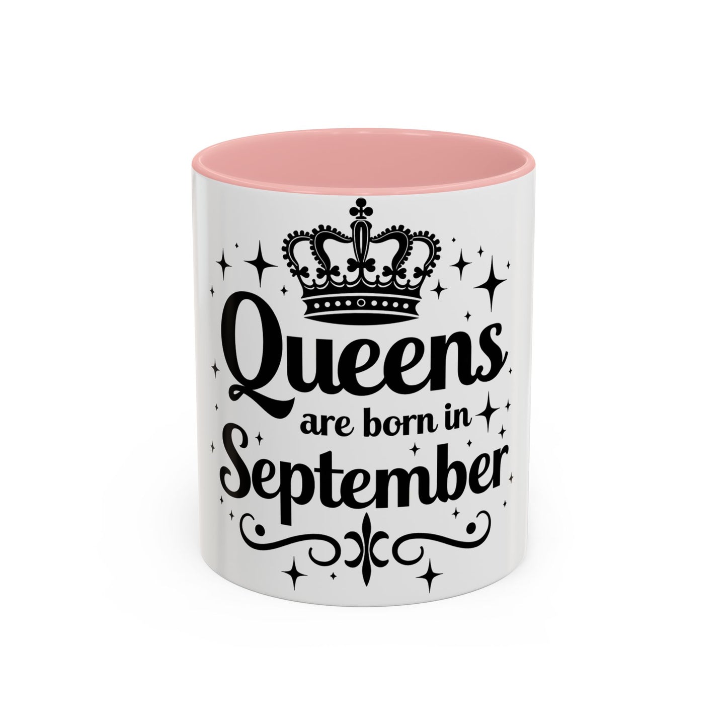 Queens are Born in October Birthday Gift Accent Coffee Mug