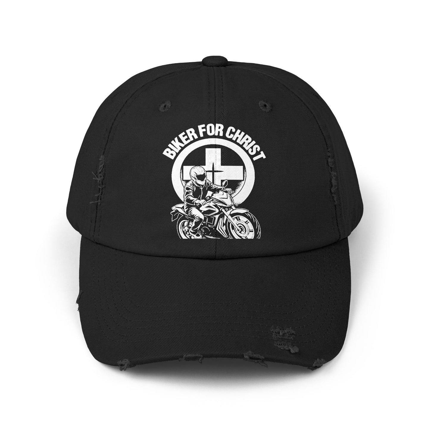 Biker for Christ Riding by Faith Motorcycle Cross Cap