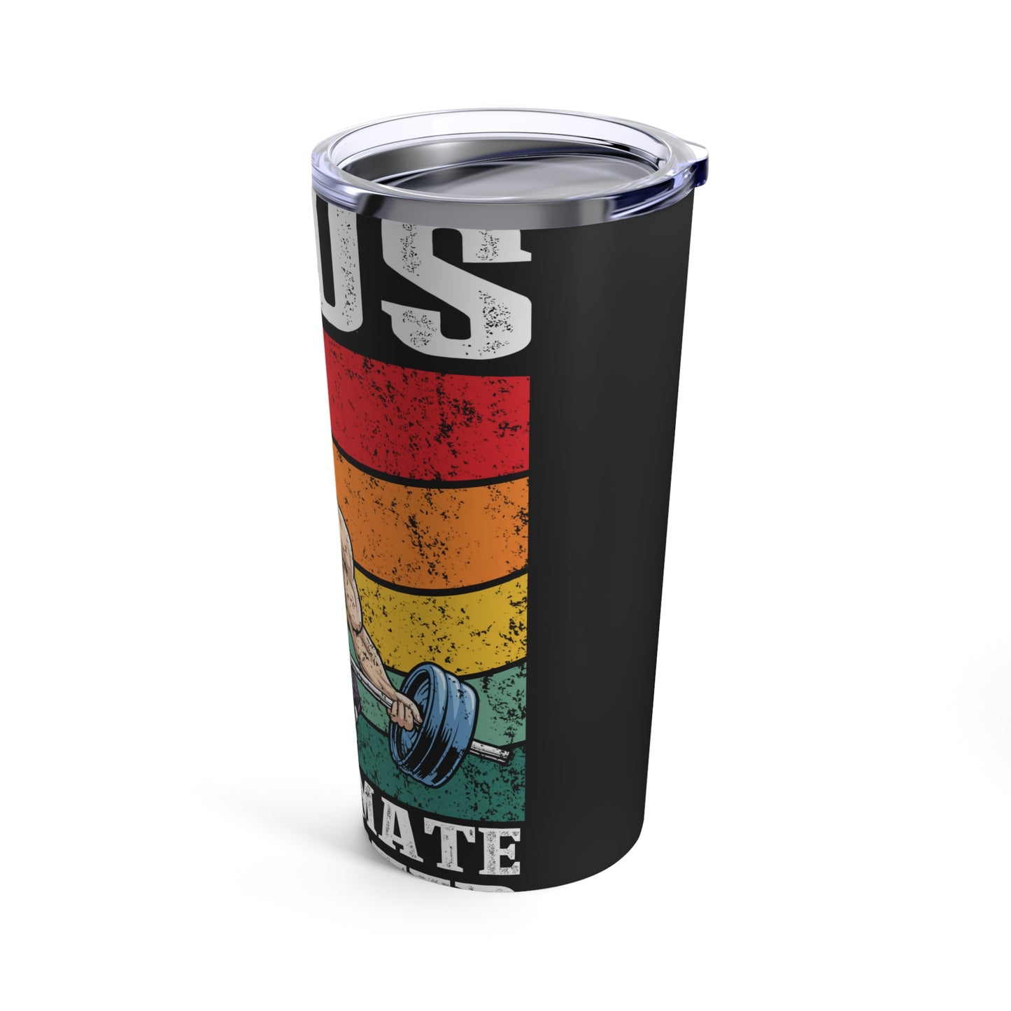 Jesus The Ultimate Deadlifter Rainbow Strength Tumbler