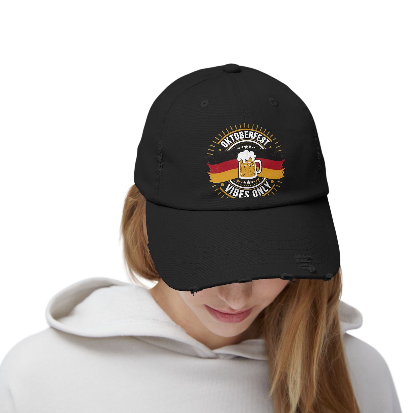 Oktoberfest Vibes Only Beer Mug and German Flag Cap