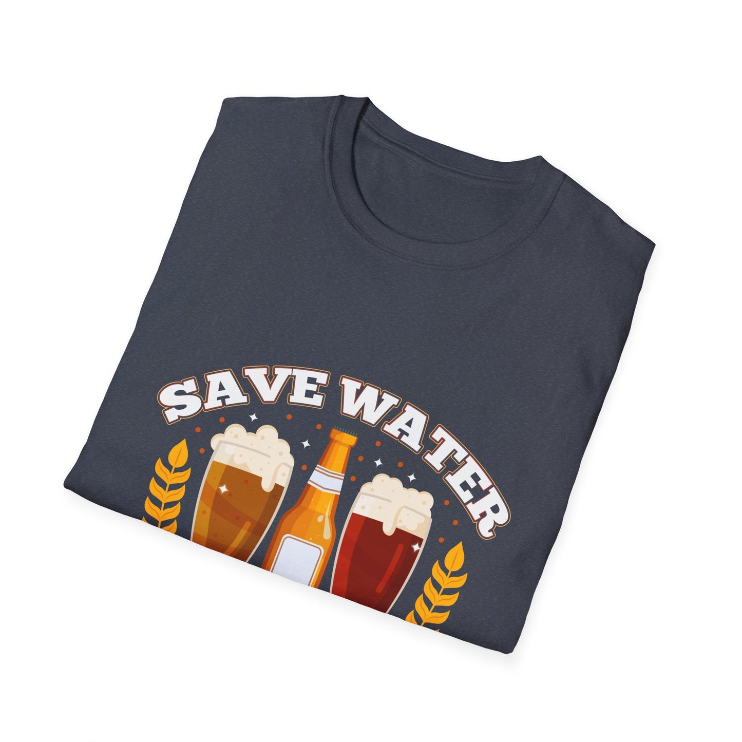 Save Water Drink Beer Funny Retro Style Beer Lovers T-Shirt