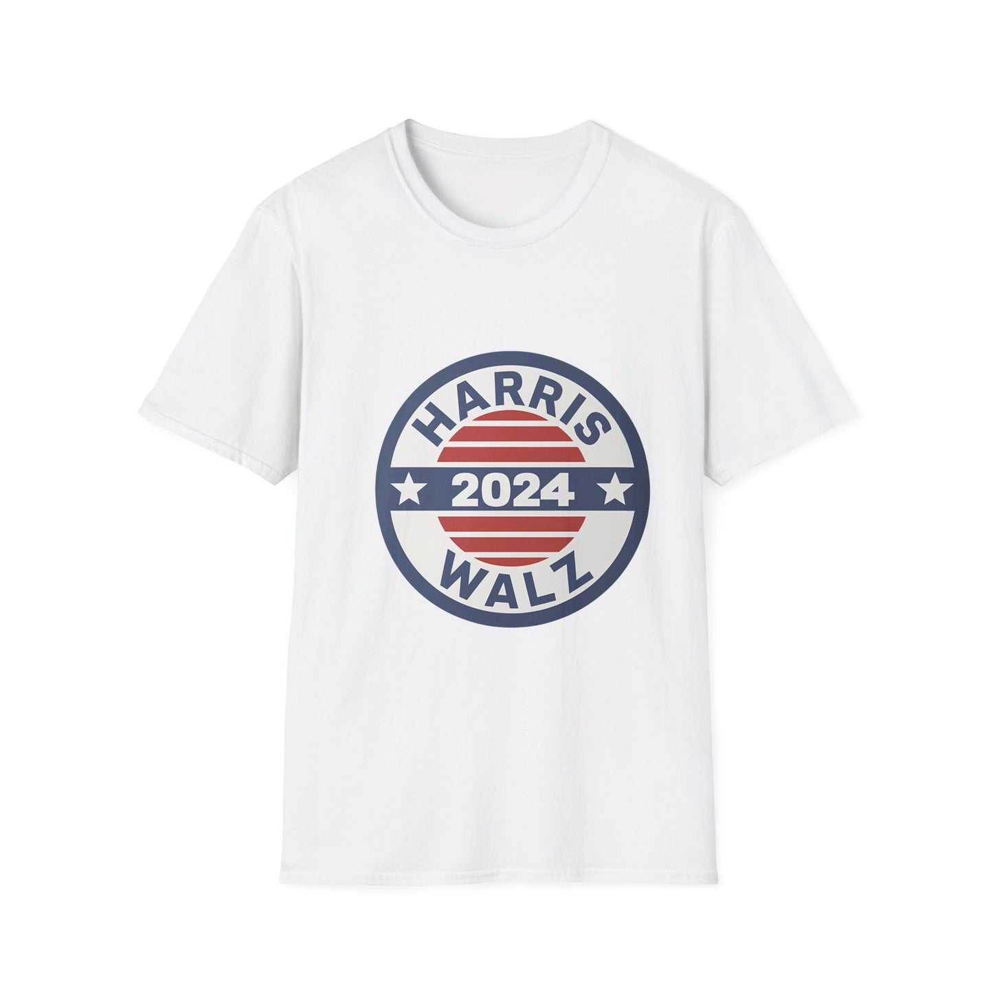 Harris Walz 2024 Retro Circular Election T-Shirt