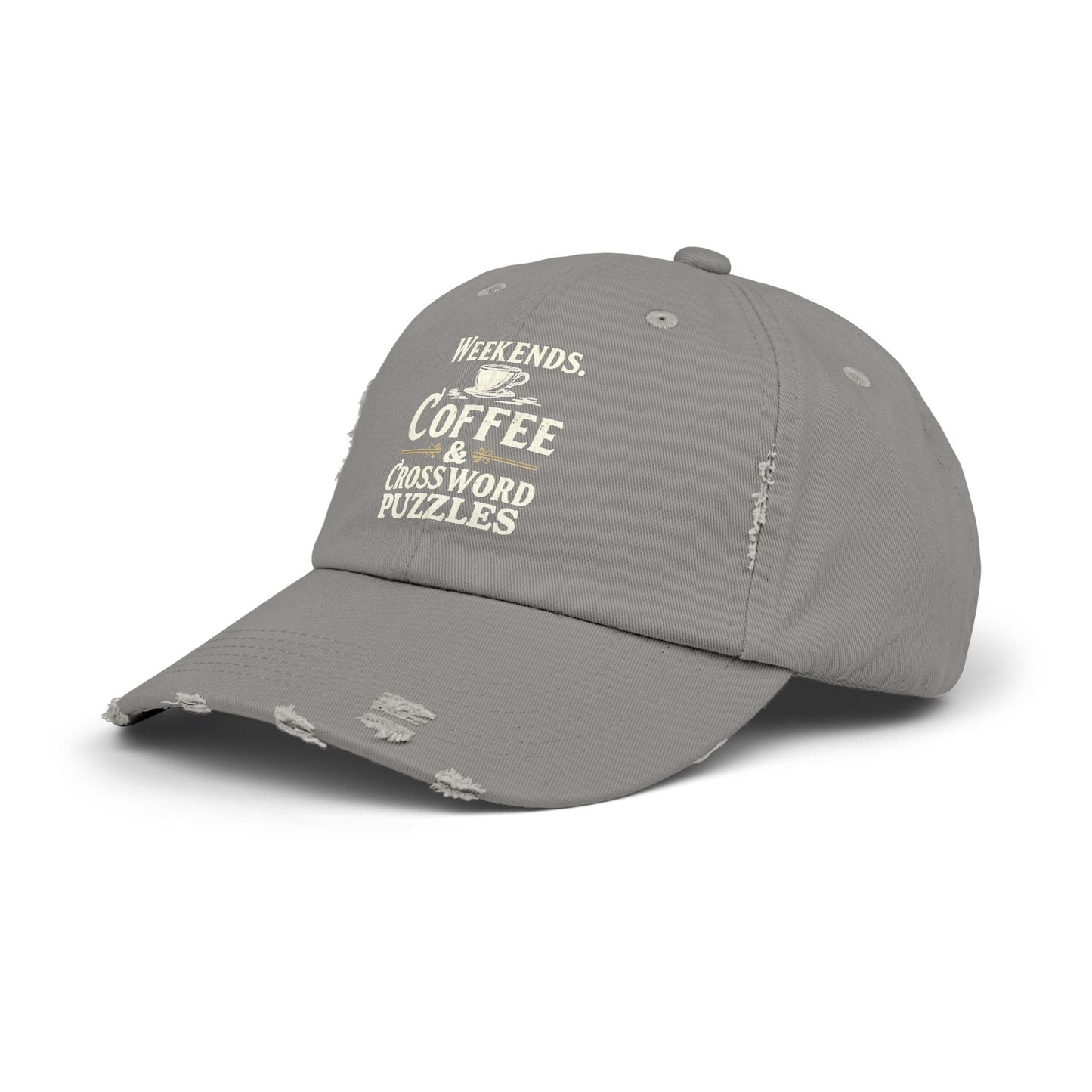 Weekends Coffee And Crossword Puzzles Enthusiast Cap