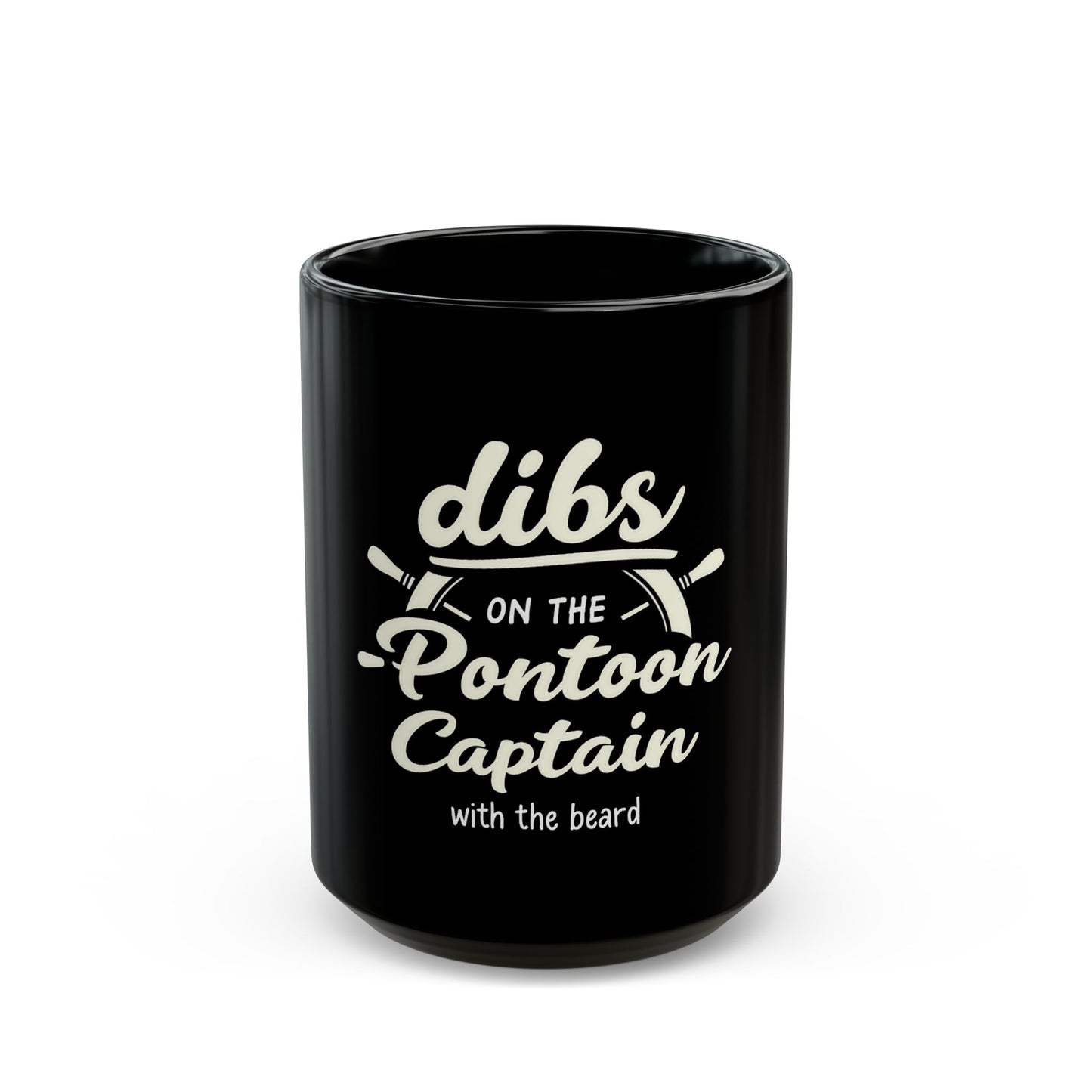 Dibs on the Pontoon Captain With the Beard Boating Fun Ceramic Mug