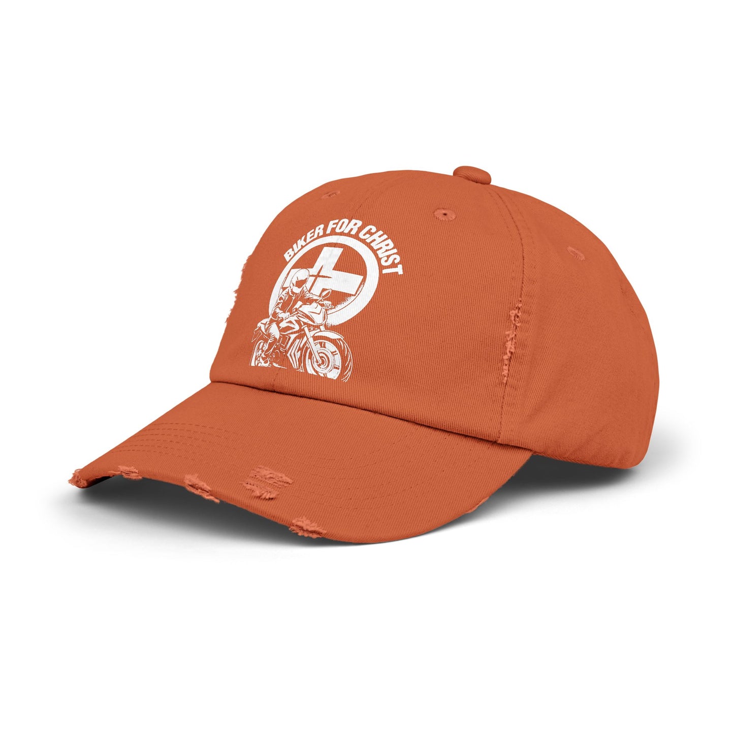 Biker for Christ Riding by Faith Motorcycle Cross Cap