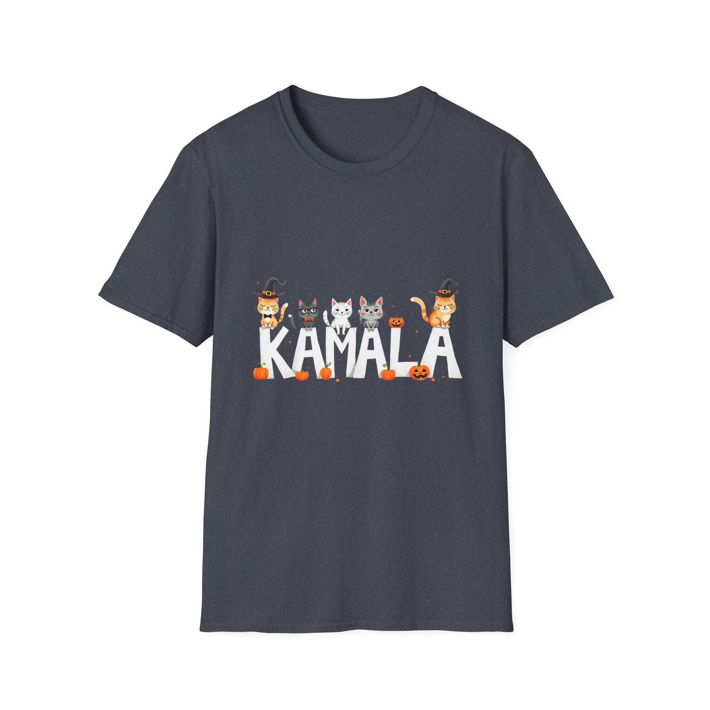 Kamala Halloween Cats With Pumpkins T-Shirt