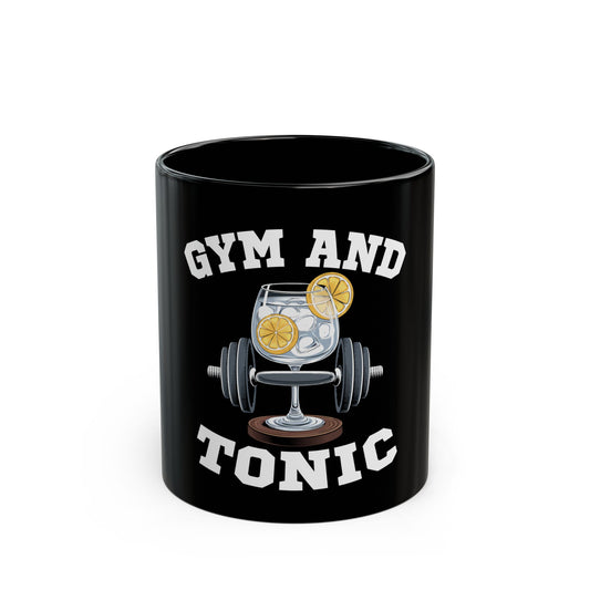 Gym And Tonic Workout Humor Fitness Enthusiast Gift Ceramic Mug