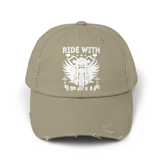 Ride with Jesus Motorcycle Faith Cap