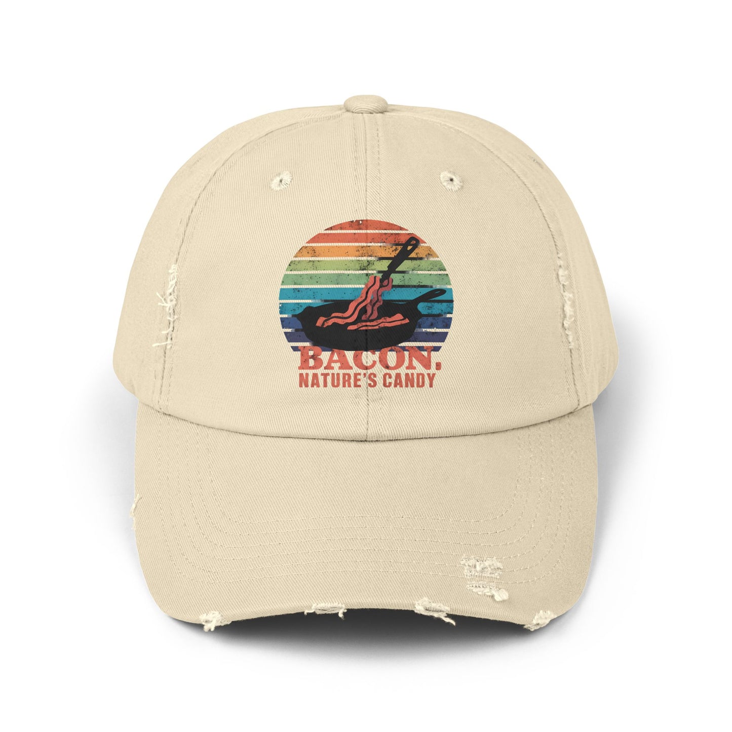 Bacon Nature's Candy Retro Style Humor Cap