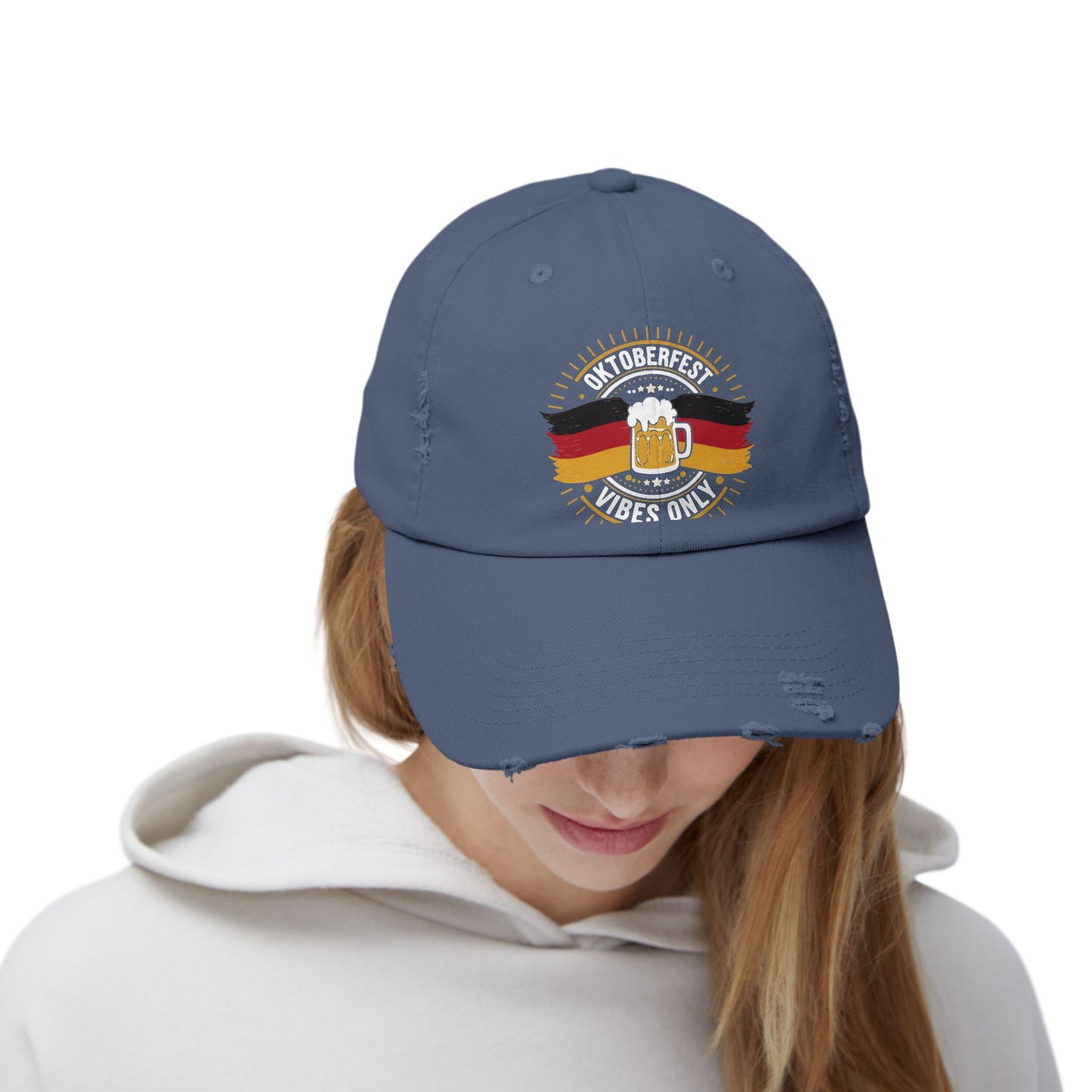 Oktoberfest Vibes Only Beer Mug and German Flag Cap