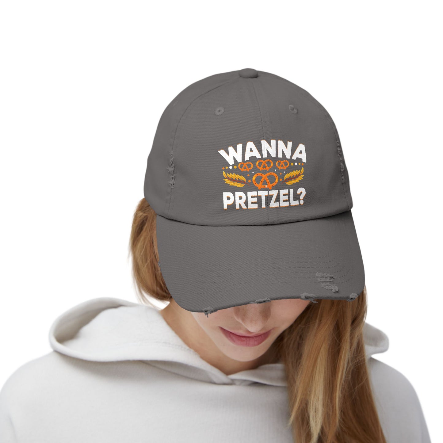 Wanna Pretzel? Fun Snack Lover's Delight Cap