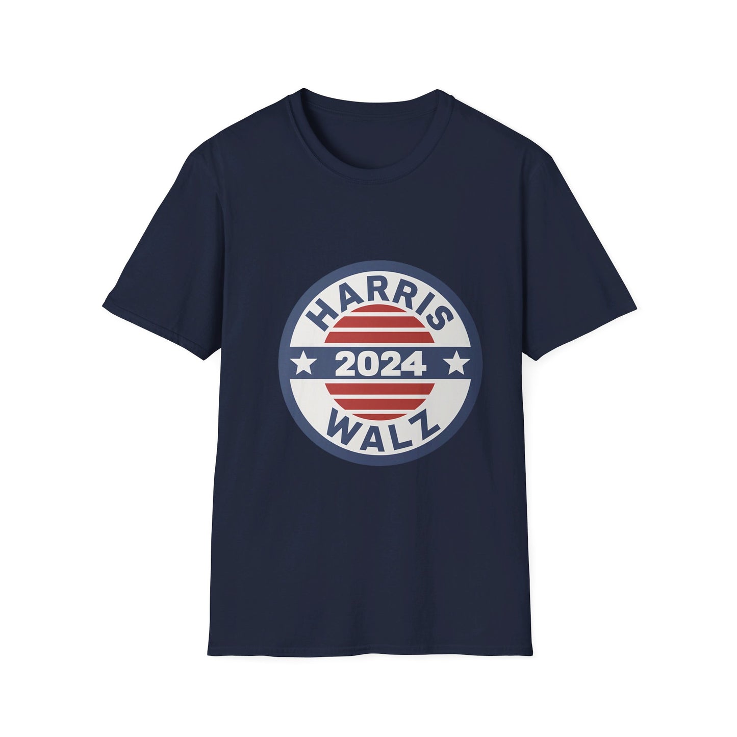 Harris Walz 2024 Retro Circular Election T-Shirt