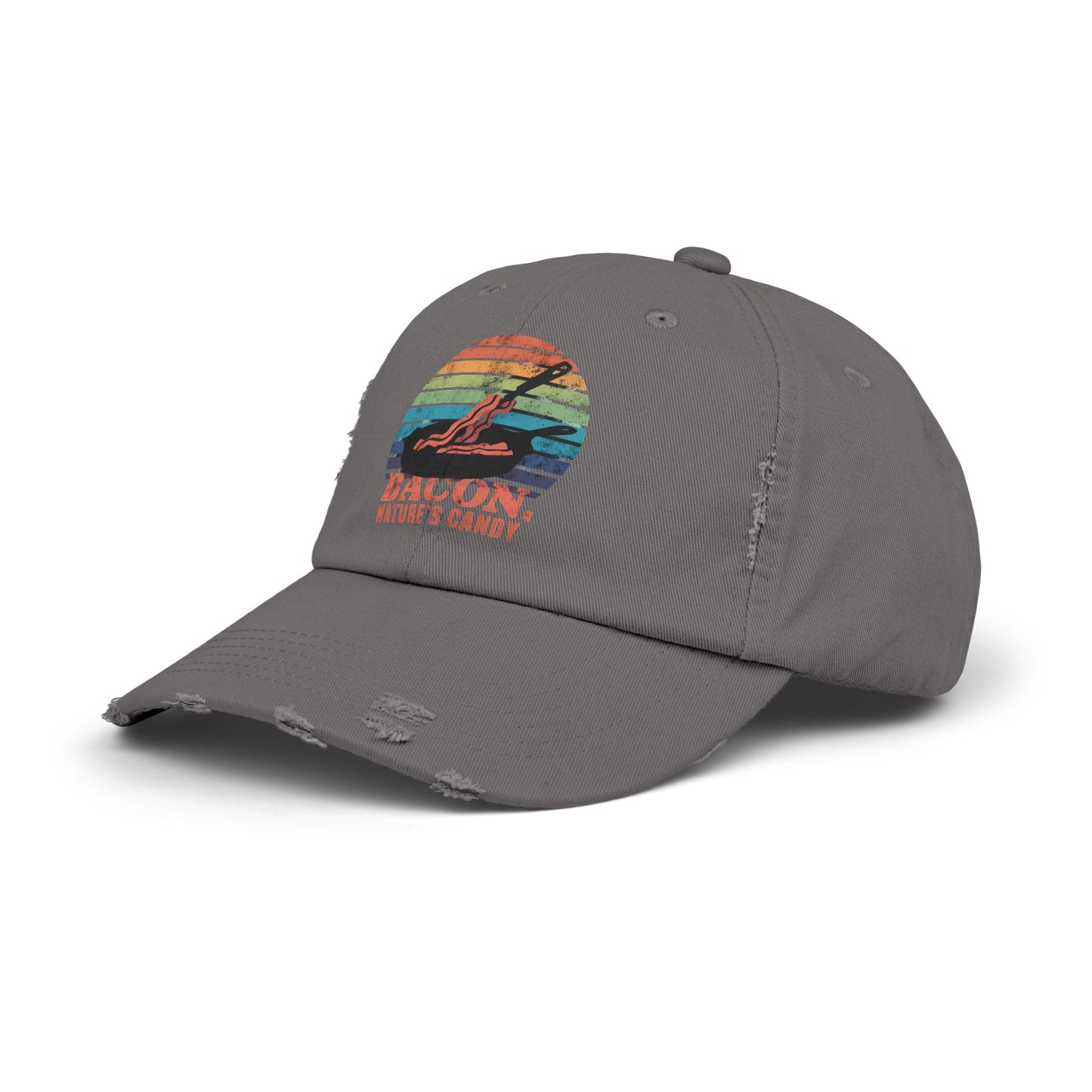 Bacon Nature's Candy Retro Style Humor Cap