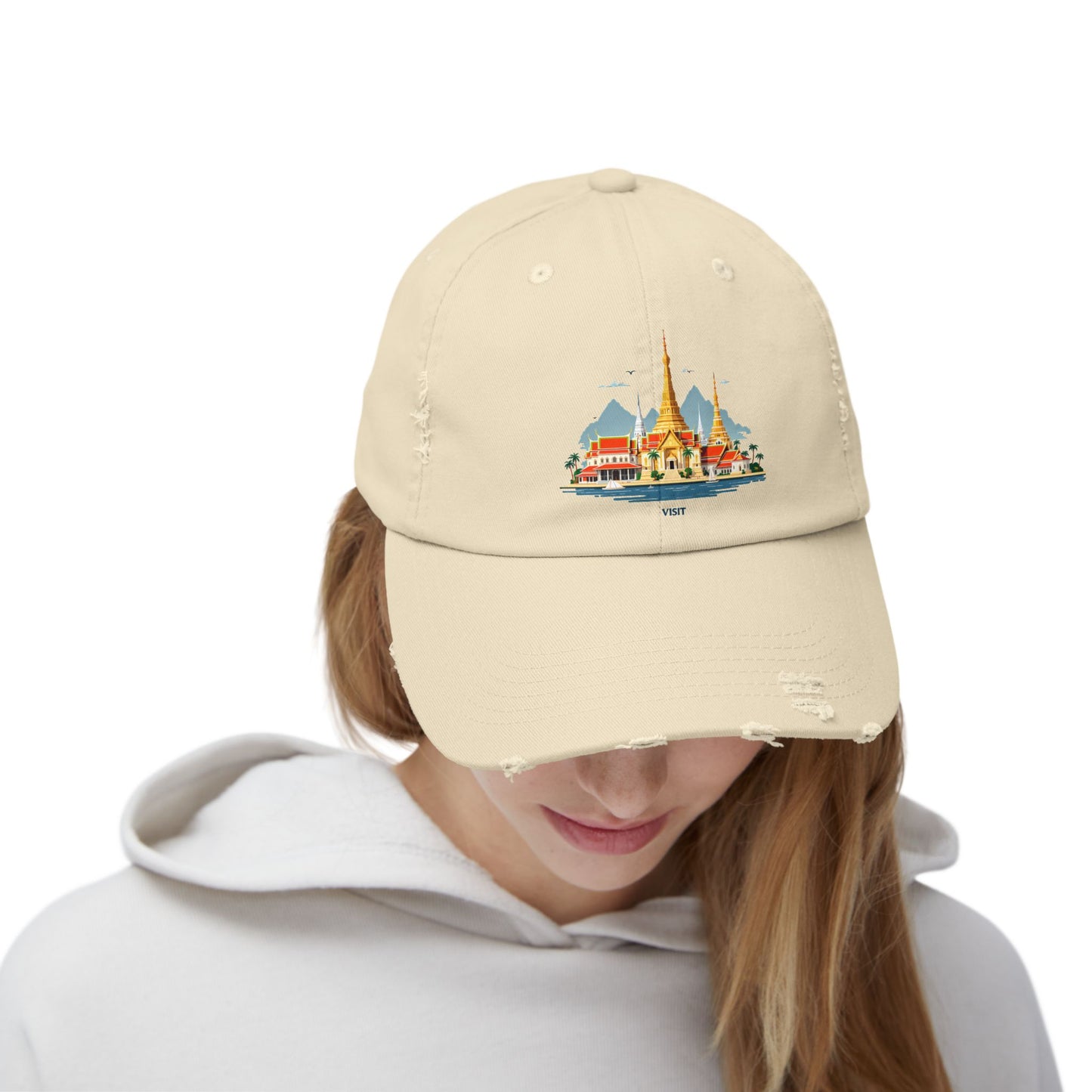 Visit Thailand Scenic Wonders Illustration Cap