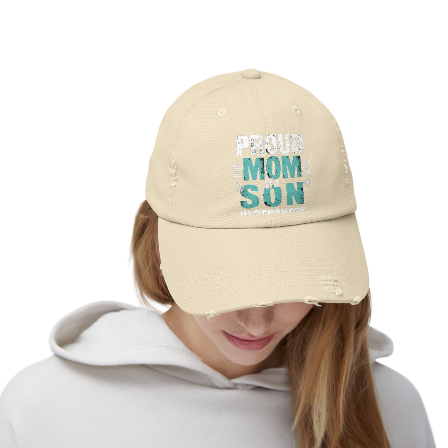 Proud Mom of a Son in Recovery Inspirational Quote Cap