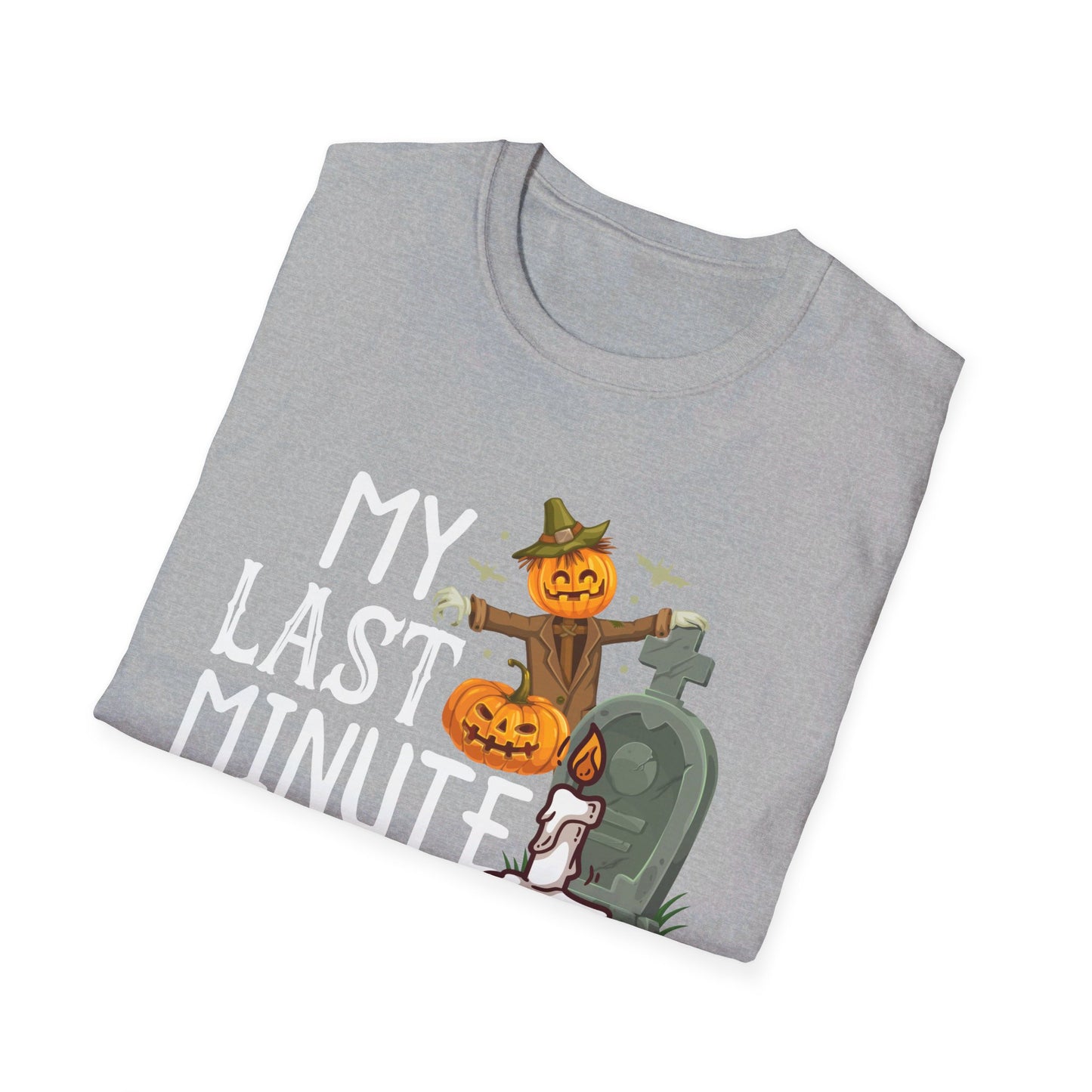 My Last Minute Halloween Costume - Fun Pumpkin and Tombstone Design T-Shirt