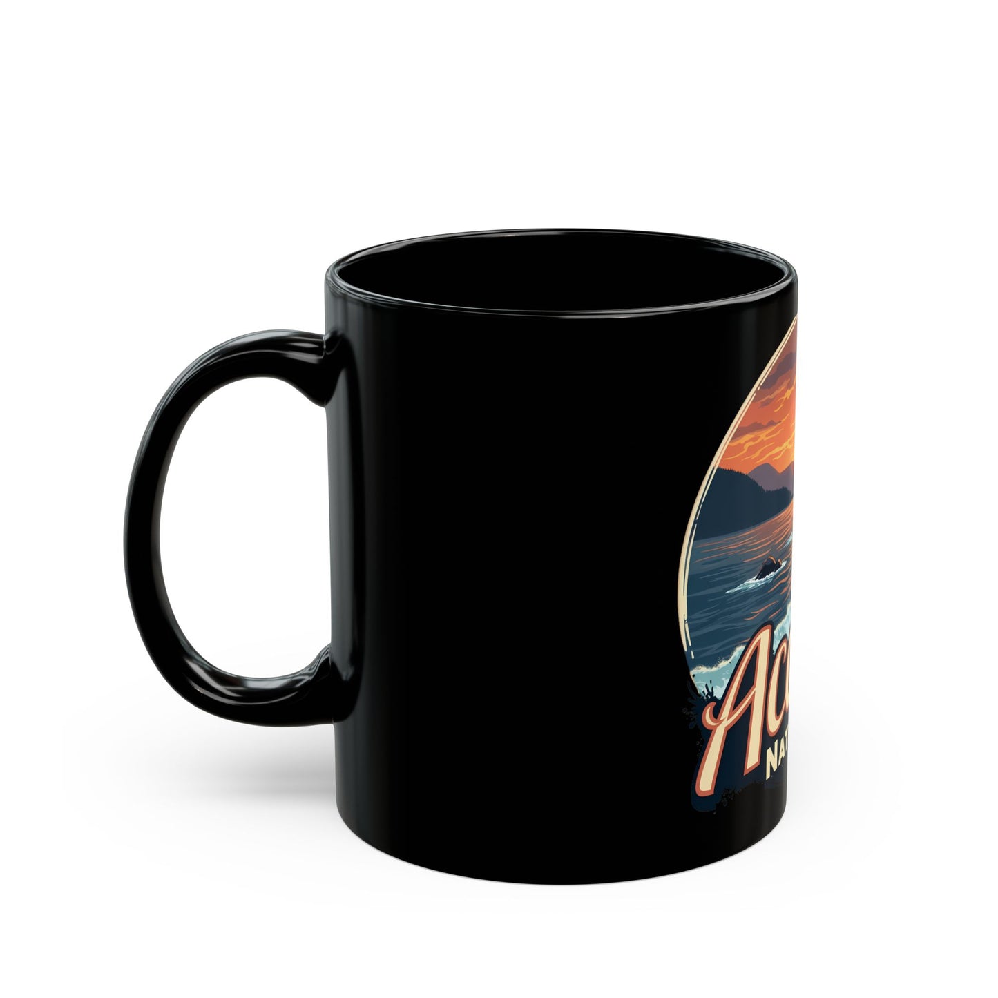 Acadia National Park Scenic Sunset Coastal Landscape Ceramic Mug