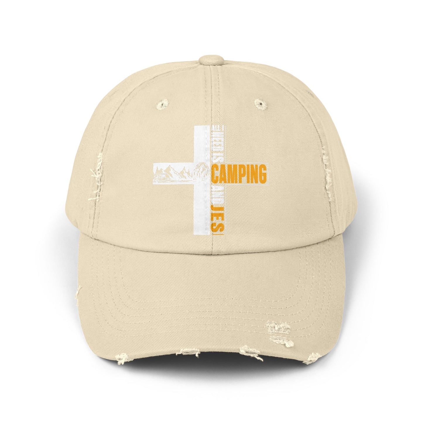 All I Need Is Camping And Jesus Inspirational Faith Cap