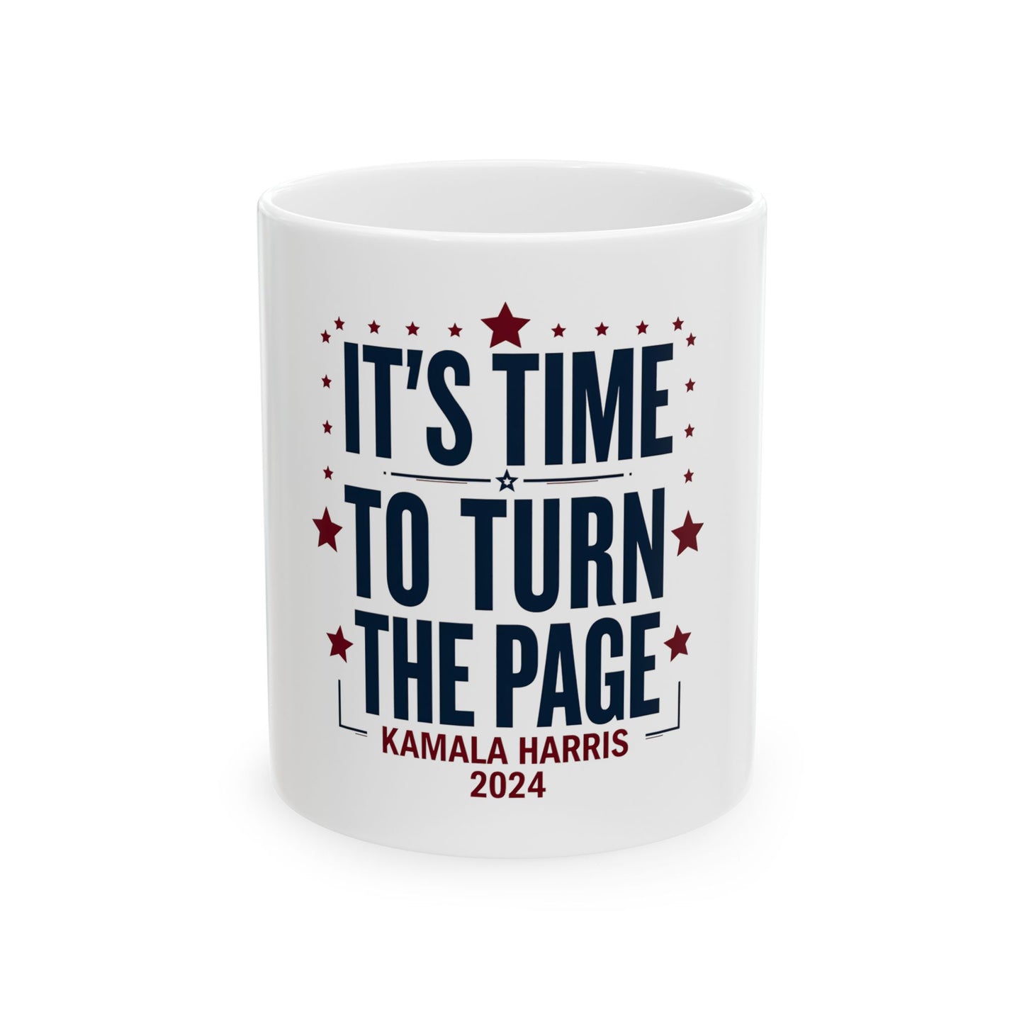 It's Time to Turn the Page 2024 Kamala Harris Coffee Mug