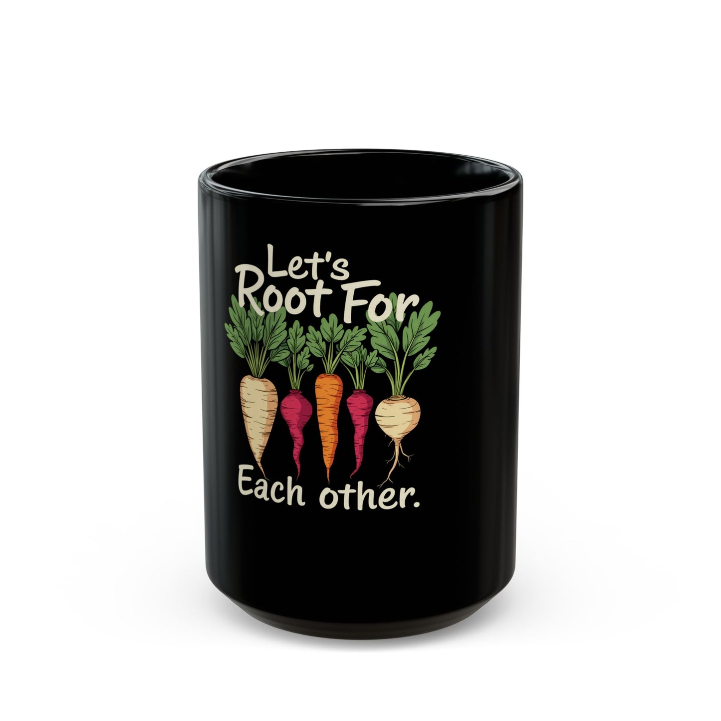 Let's Root For Each Other Vegetables Ceramic Mug