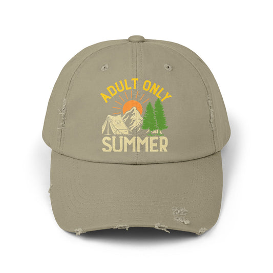 Adult Only Summer Camp Adventure Nature Camping Cap